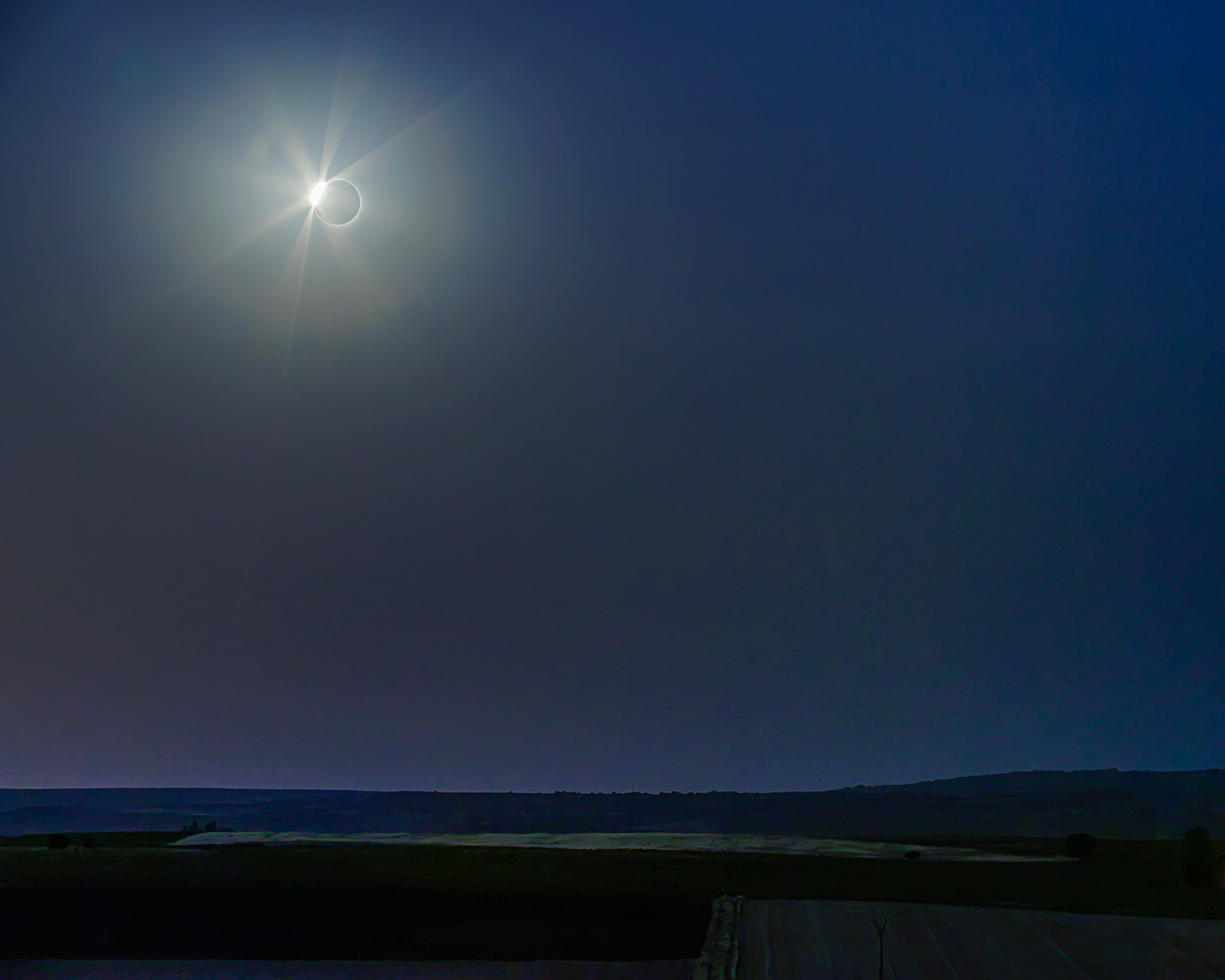 The Diamond ring in the sky