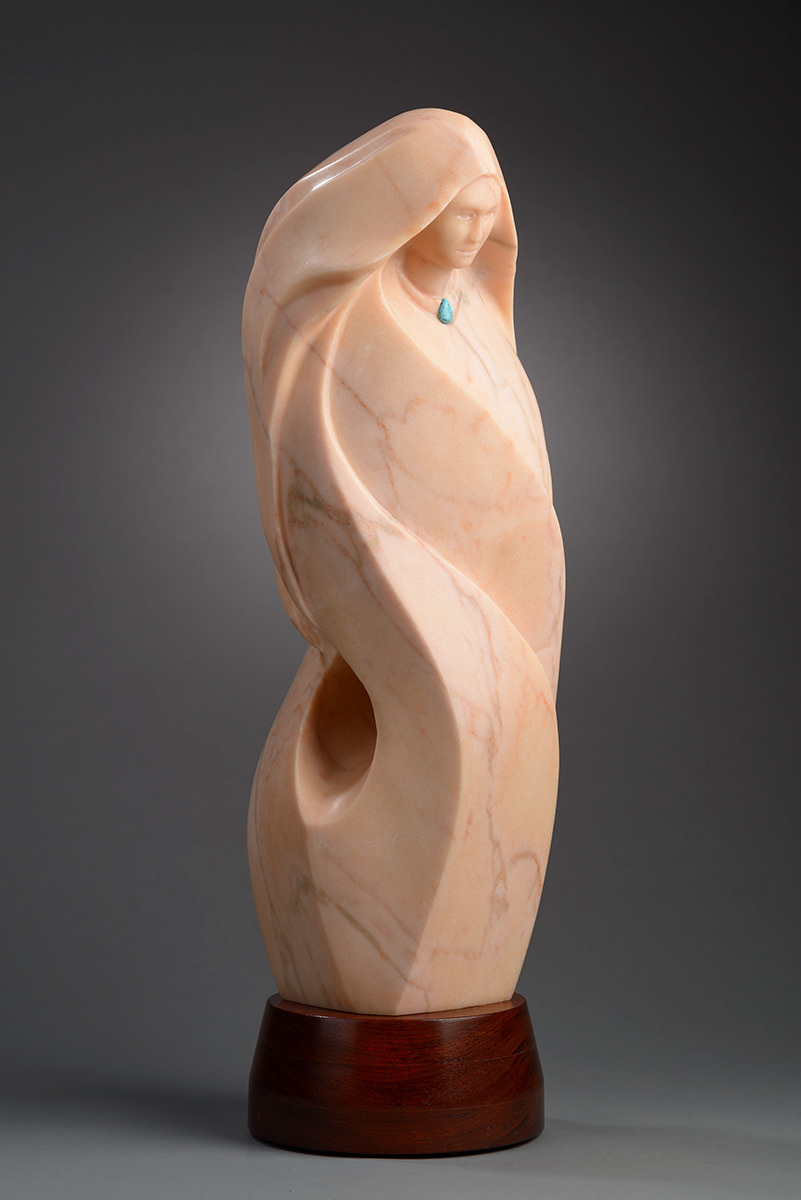 Mary Beagle pink marble sculpture still life | Photo © Scott Weaver