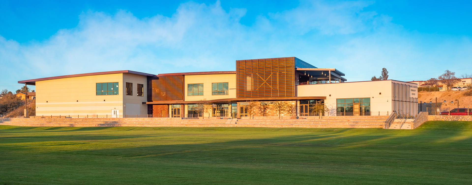 El Paso Lomaland Rec Center at sunset