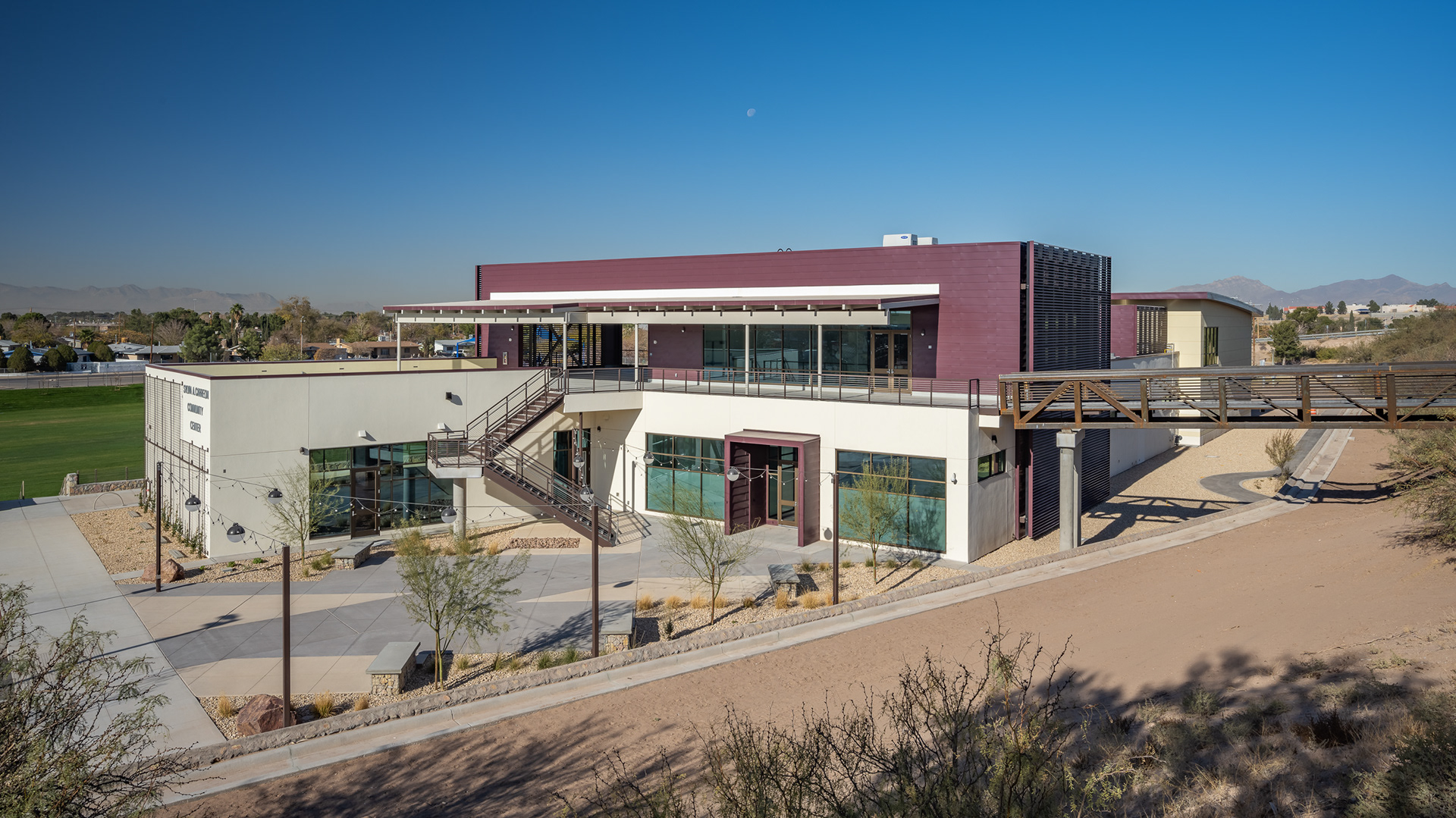 El Paso Lomaland Rec Center east view