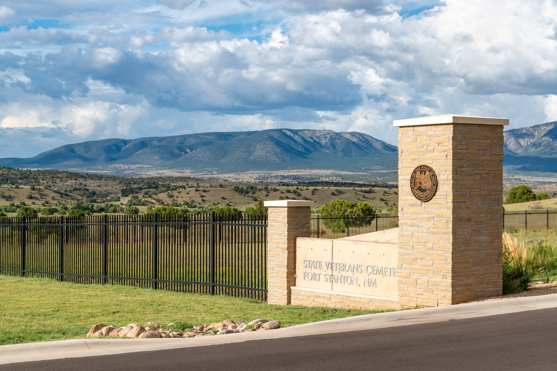 Ft Stanton NM Vet Cemetery Entrance. Photo © Scott Weaver
