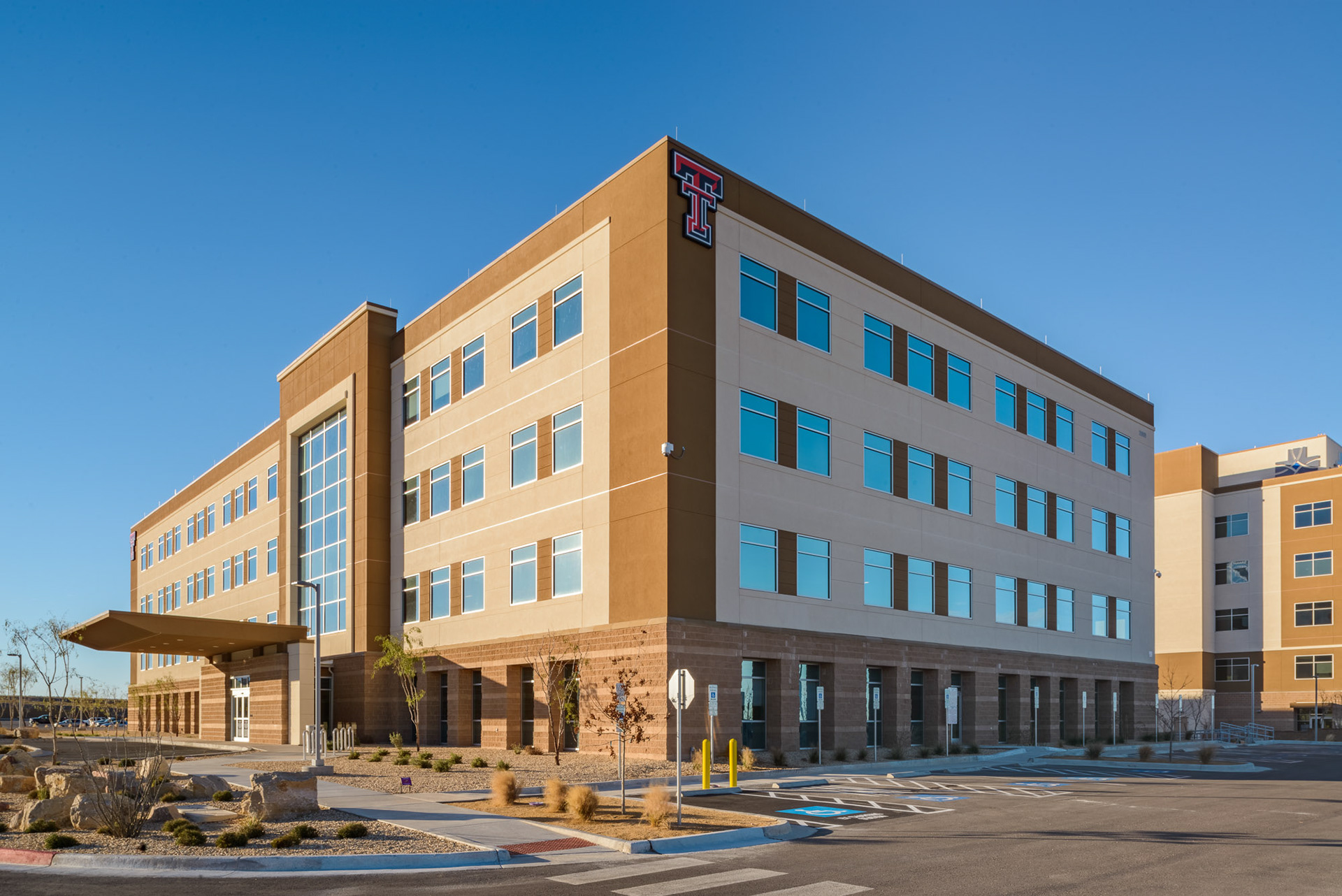 Texas Tech Univ Transmountain  El Paso TX, architectural shot