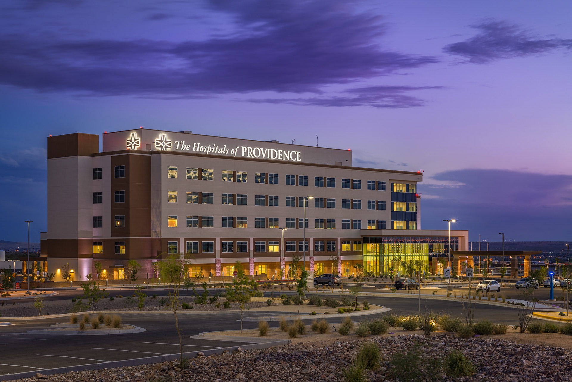 Hospitals of Providence Transmountain Evening | Photo © Scott Weaver