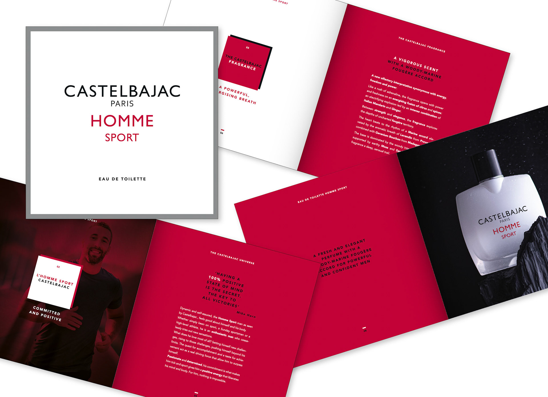 Création graphique d'un Dossier de Presse / CASTELBAJAC Parfum