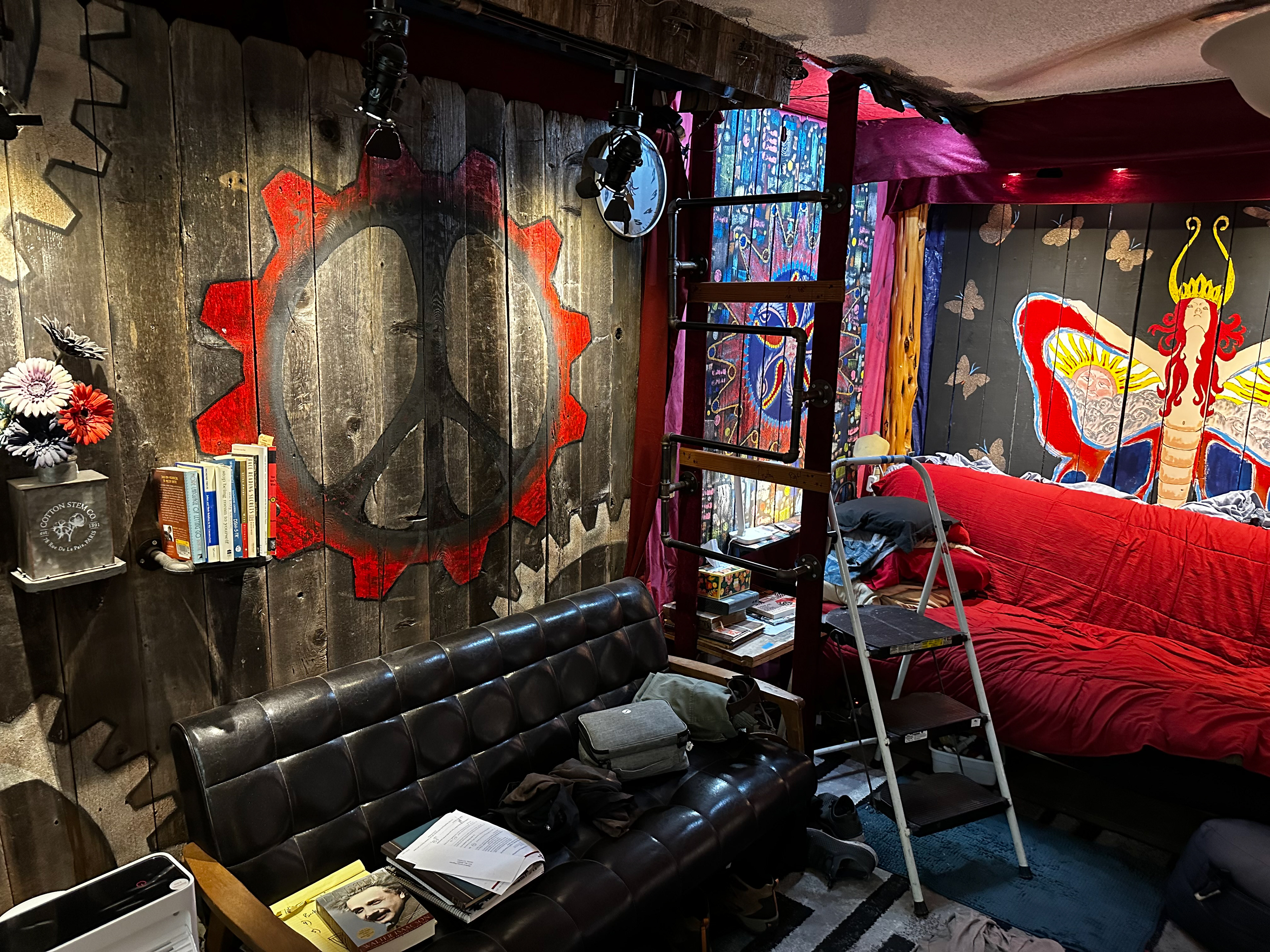 beginnings of a bookshelf