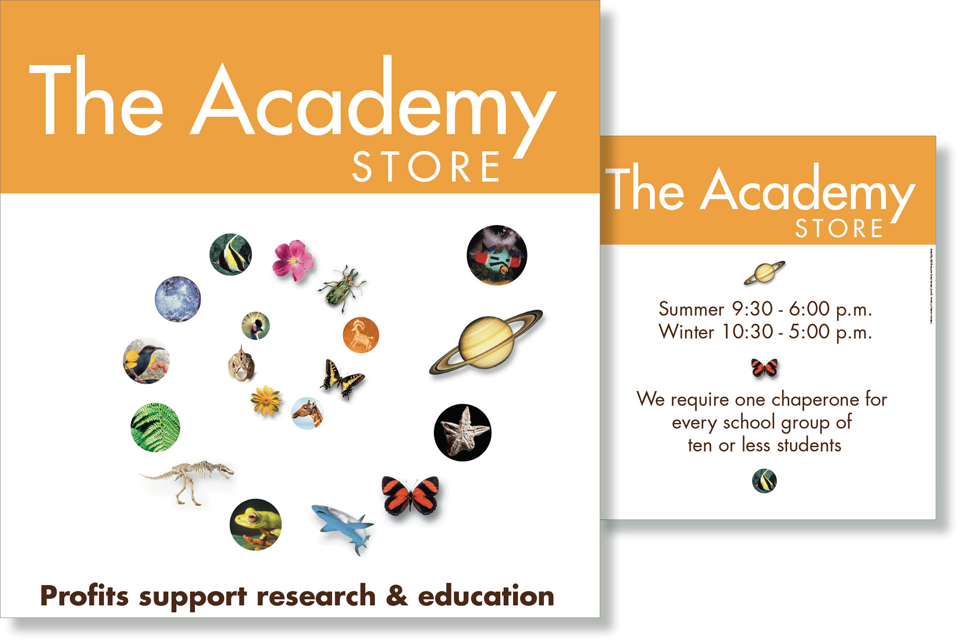 CALIFORNIA ACADEMY OF SCIENCES | The Academy Store Signage