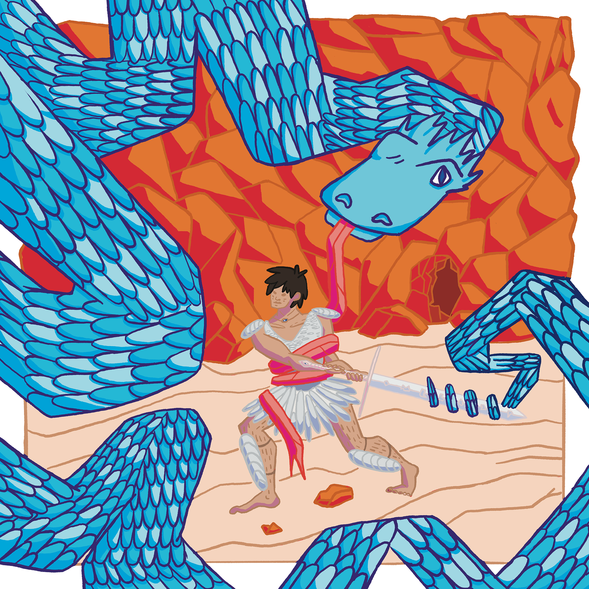 A Battle of Writhing - Illustration