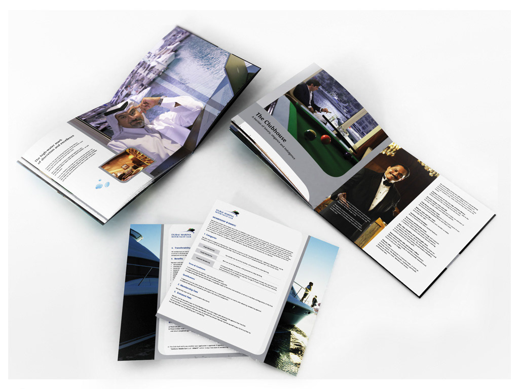 Dubai Marina Yacht Club | Brochure Design