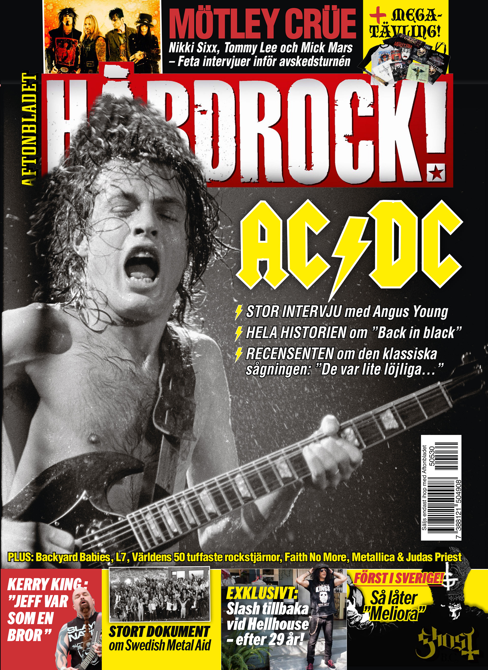 Layout/form till Aftonbladet Hårdrock, 2015.