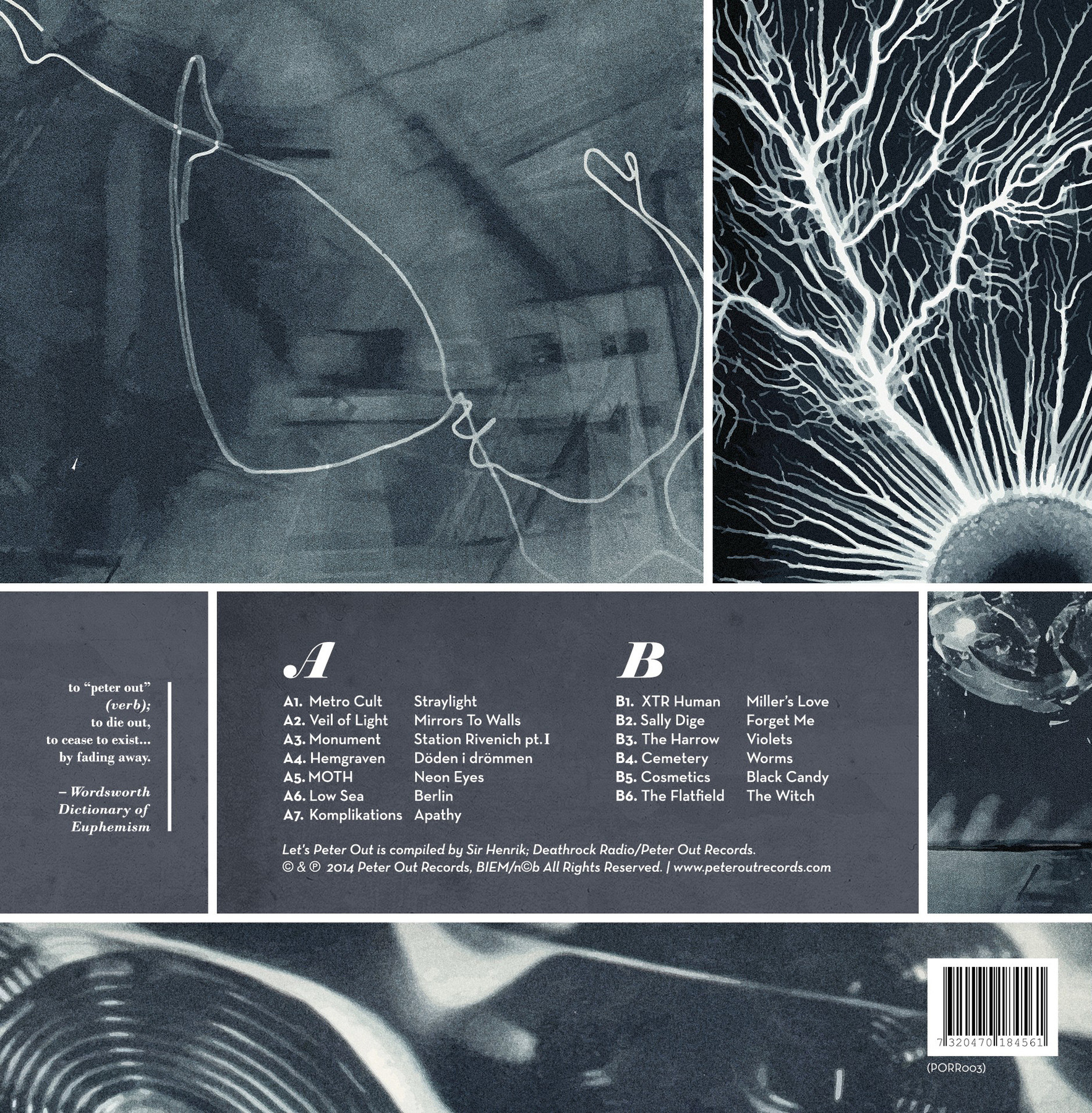 Form/layout: V/A - "Let's Peter Out", LP, 2014.