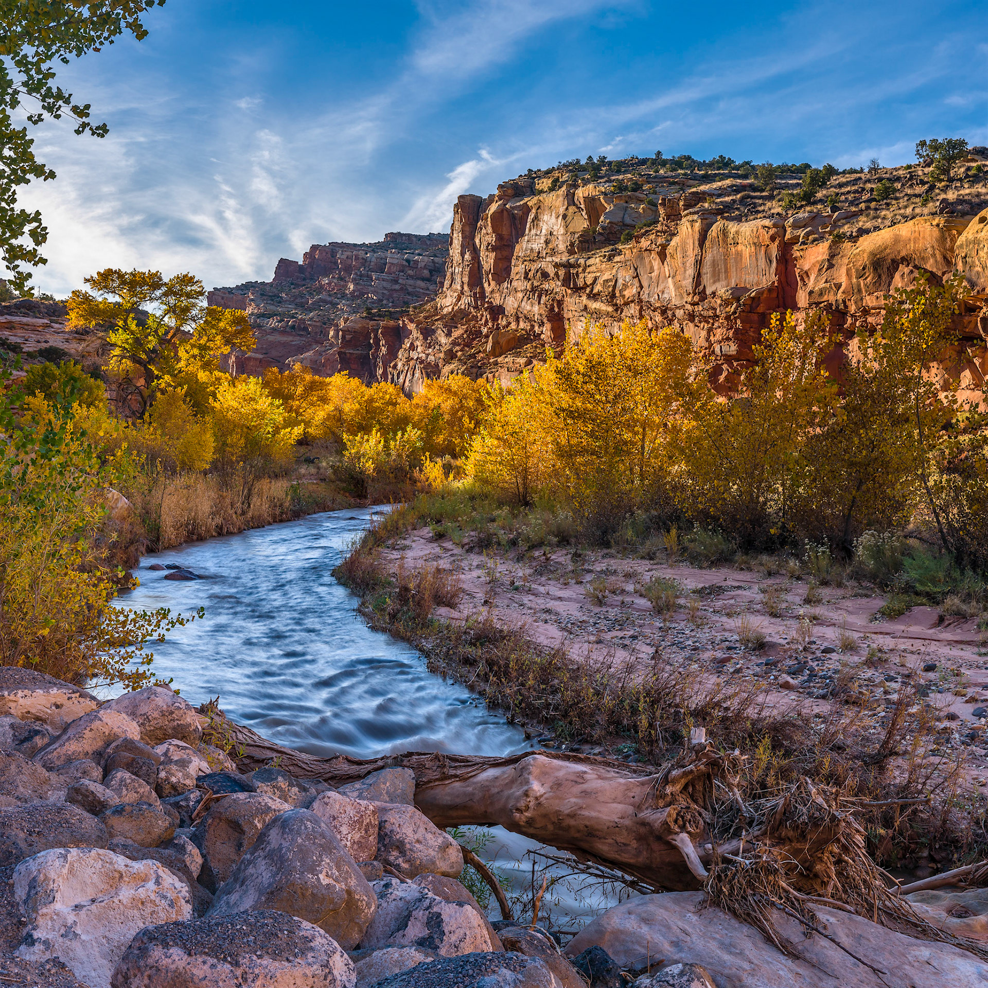 Autumn Along the Freemont River, Capitol Reef NP