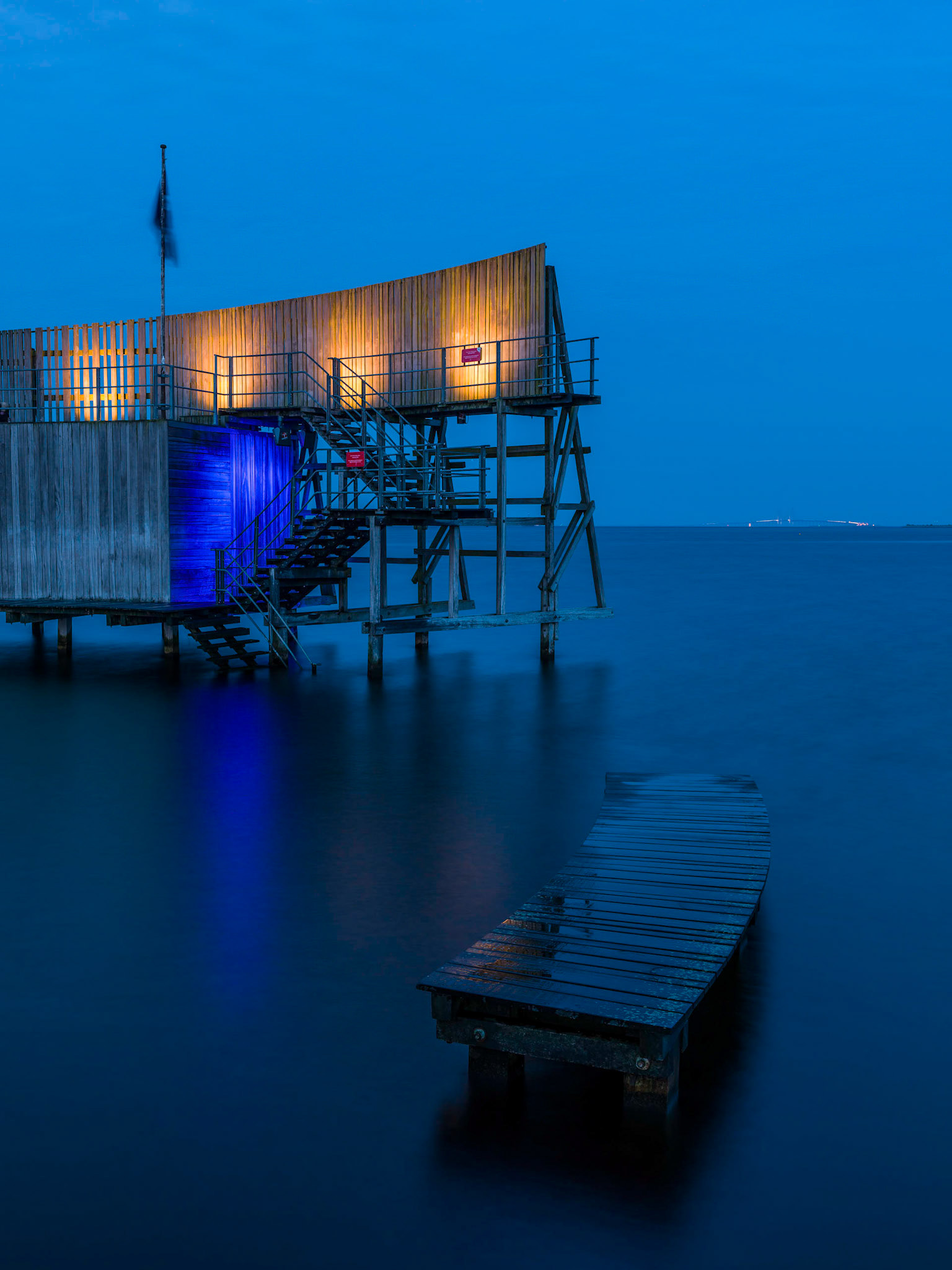 A little part of the "Sneglen" Kastrup Søbad in the Blue Hour