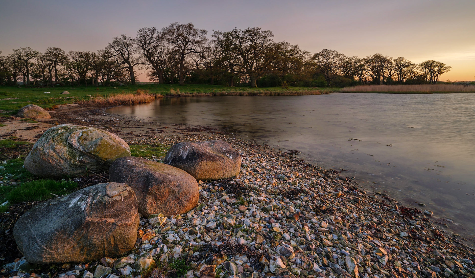 Shorthly before sunset at Skejten, Denmark