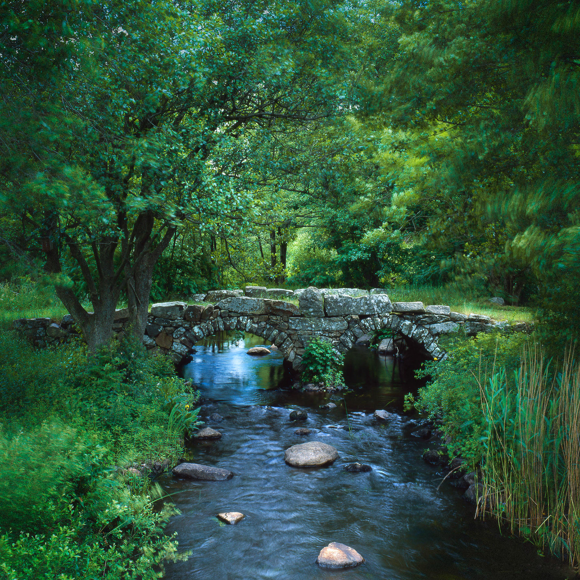 Beautiful old stone bridge, Blekinge Sweden