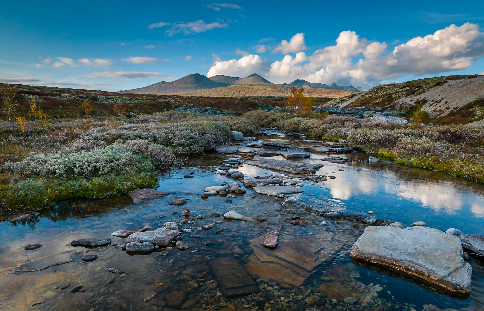 Norway, Storula River (Elv) just before the Storulfossen waterfall is a magnificent place to spend an afternoon with your camera. Lots of different angles and motives over the same theme.My wife enjoyed reading a book while I was rumbling about finding new perspectives, all in all we had a wonderfulafternoon and the evening was completed with a tasty dinner and good wine (actually excellent Rioja) at the Mysuseter Högfjelshotel and Spa.