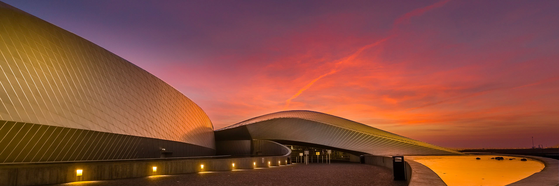 The new danish national aquarium - Den Blå Planet - Taken early morning.
