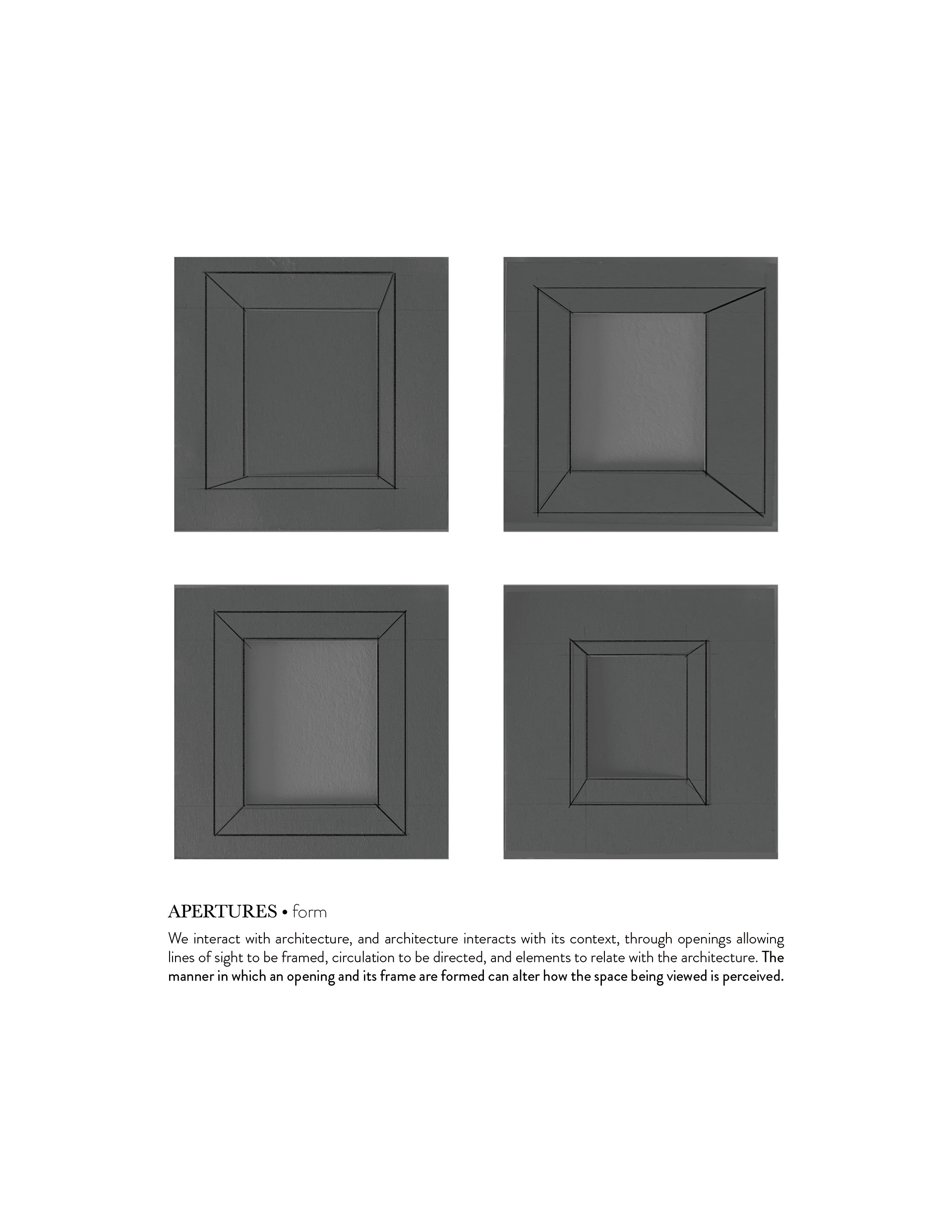 APERTURES // form