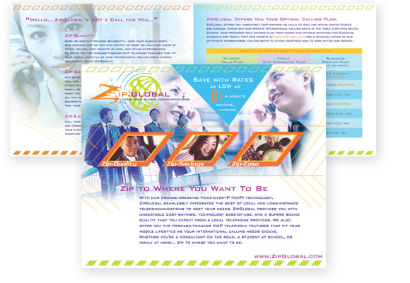 Brochure design (front cover and interior page)
