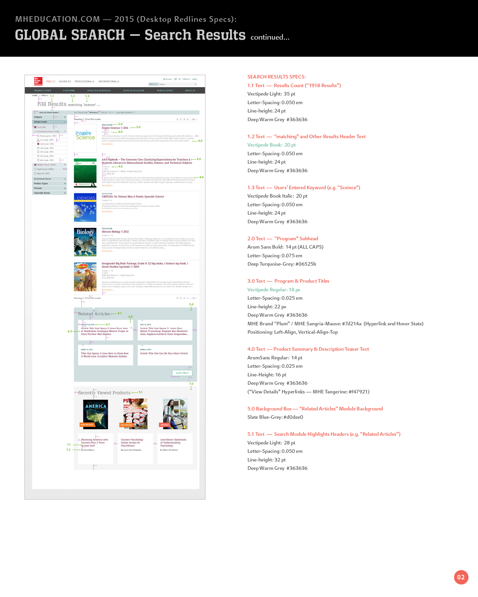Desktop Search Results Visual design redline specs (p1)