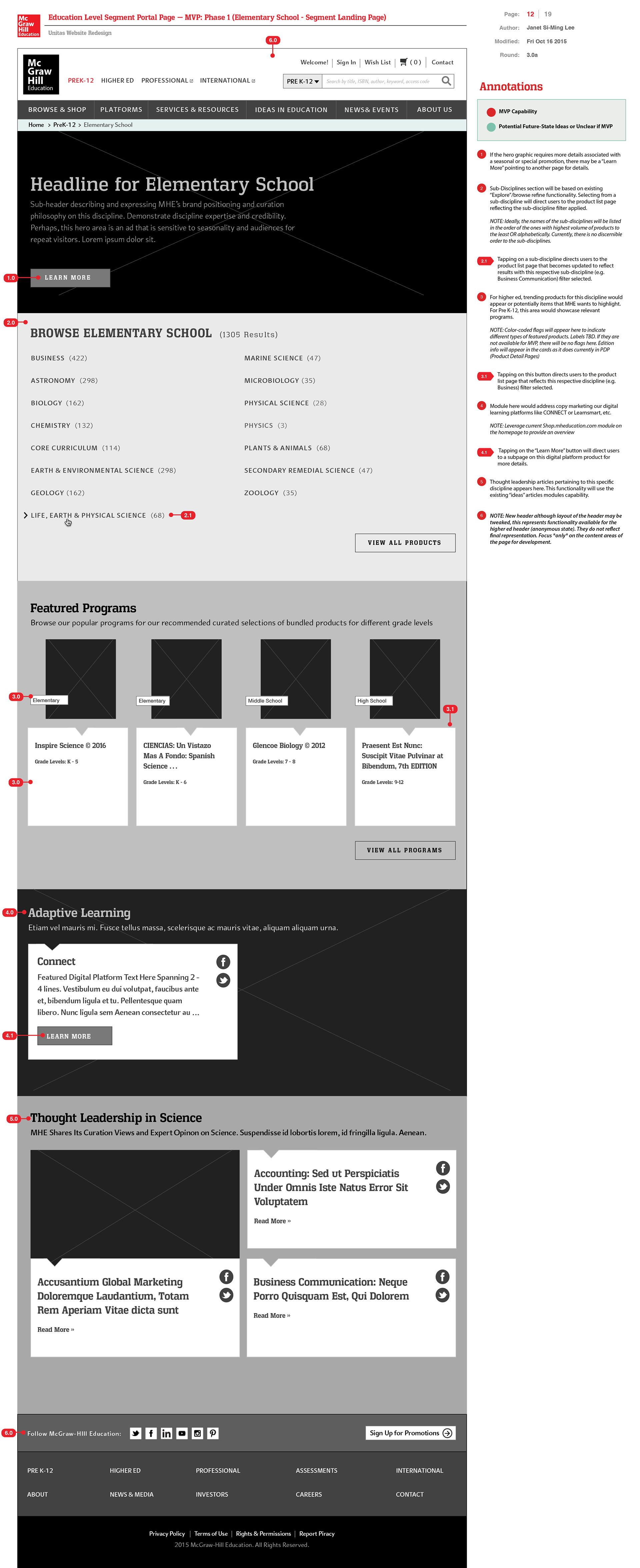 PreK-12 — Elementary School Segment Landing Page (Case Study: Anonymous Guests Browsing for Products)