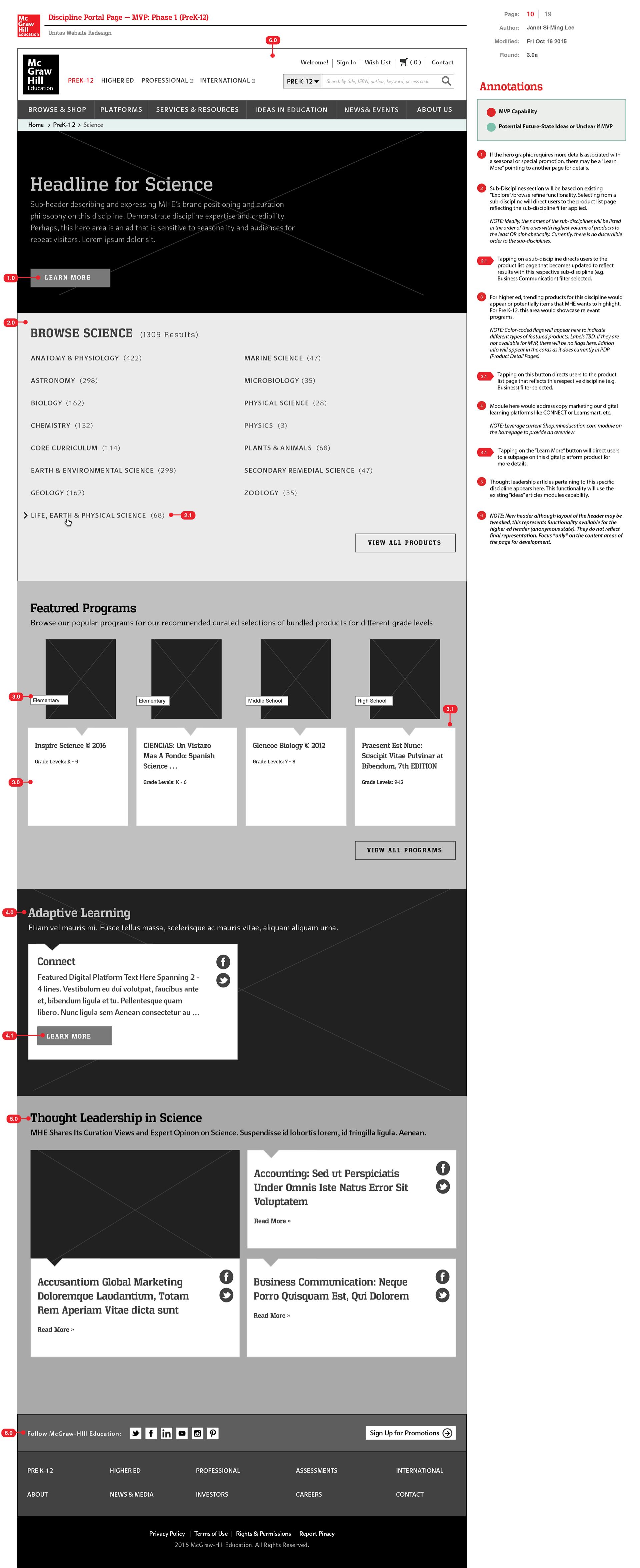 Discipline Landing Page — PreK-12 ( Case Study: Pre K-12 Science )