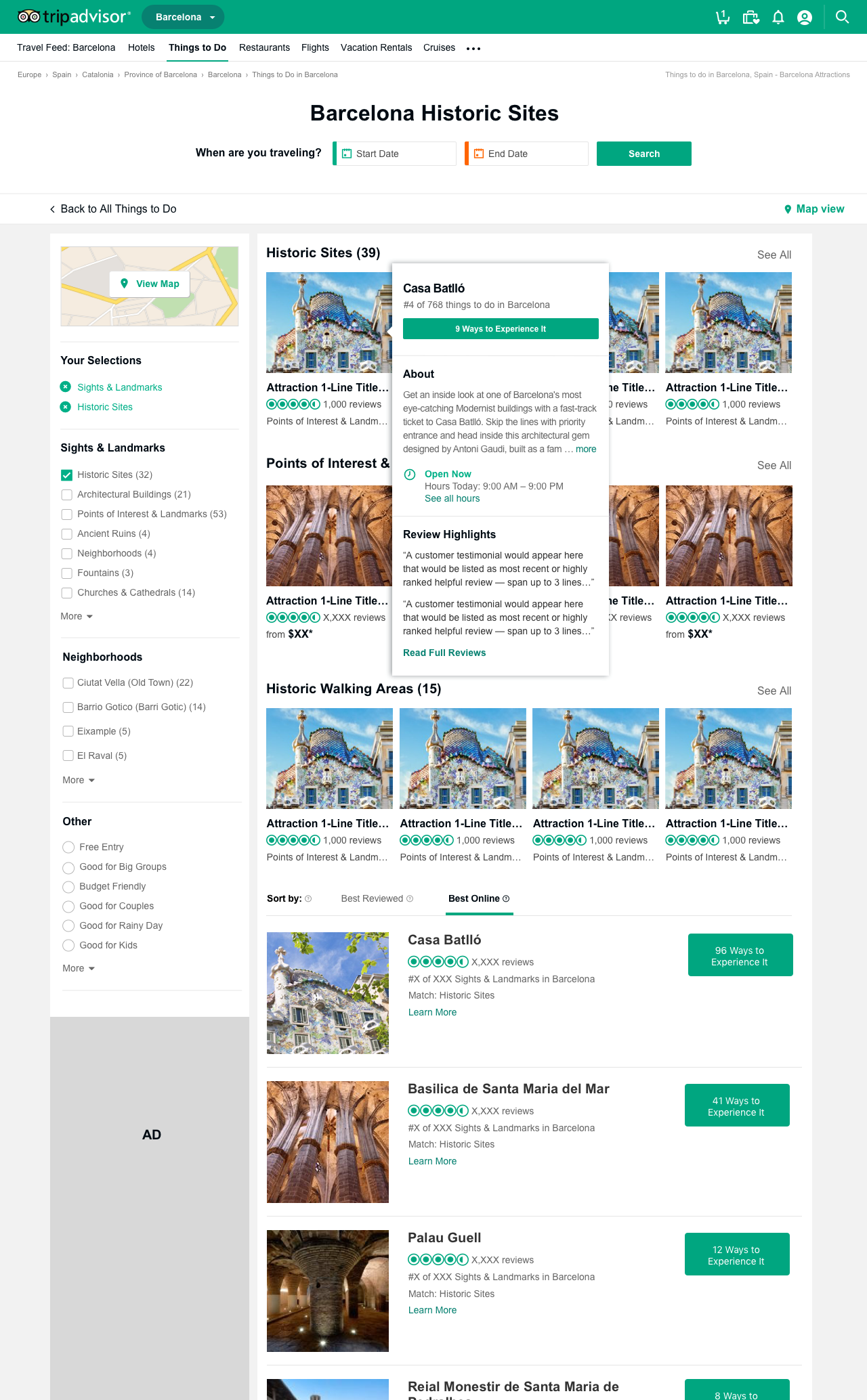 Option 1: The MVP version per request that would include at least 1 customer review