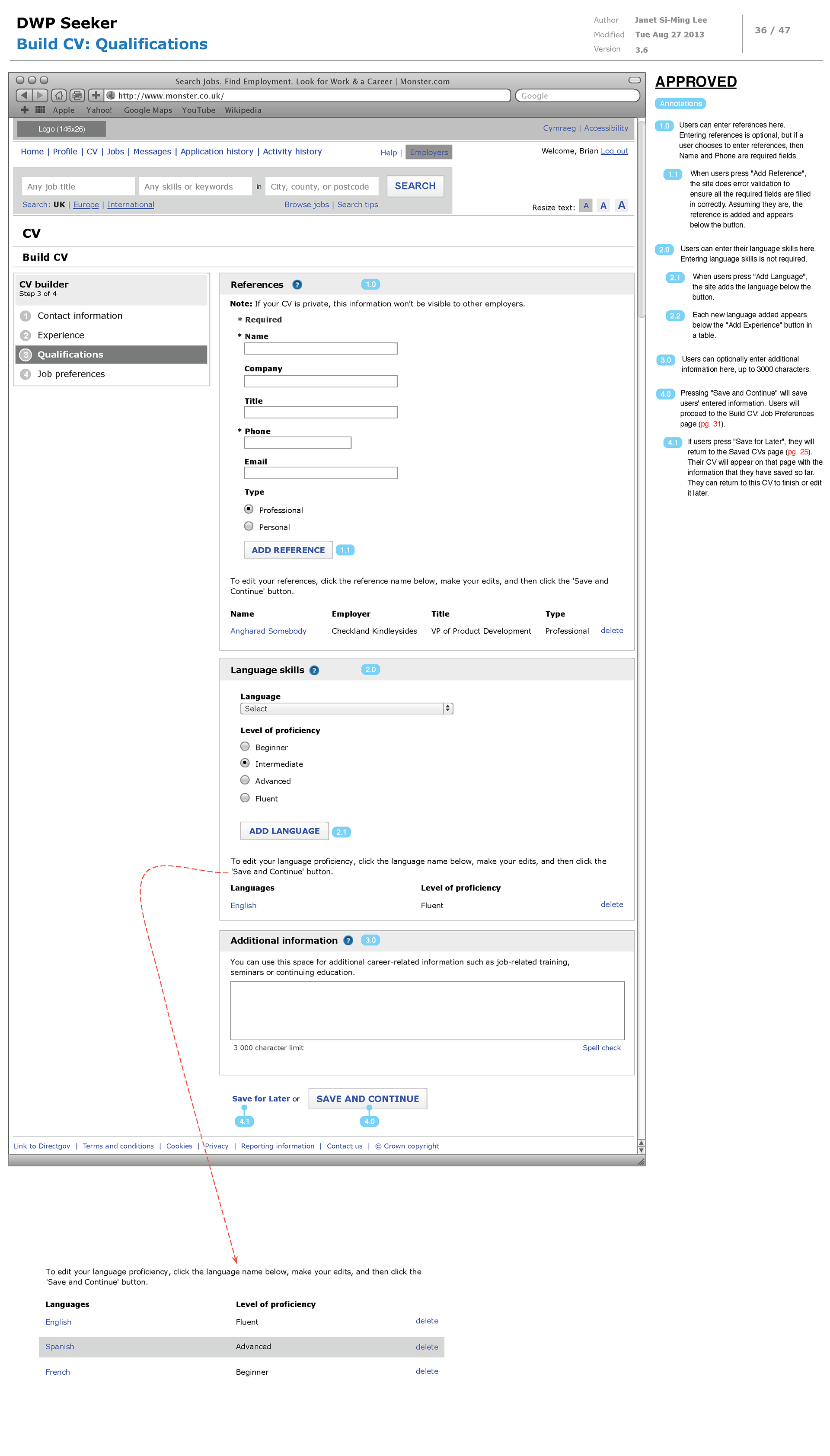 CV Builder: Job Qualifications