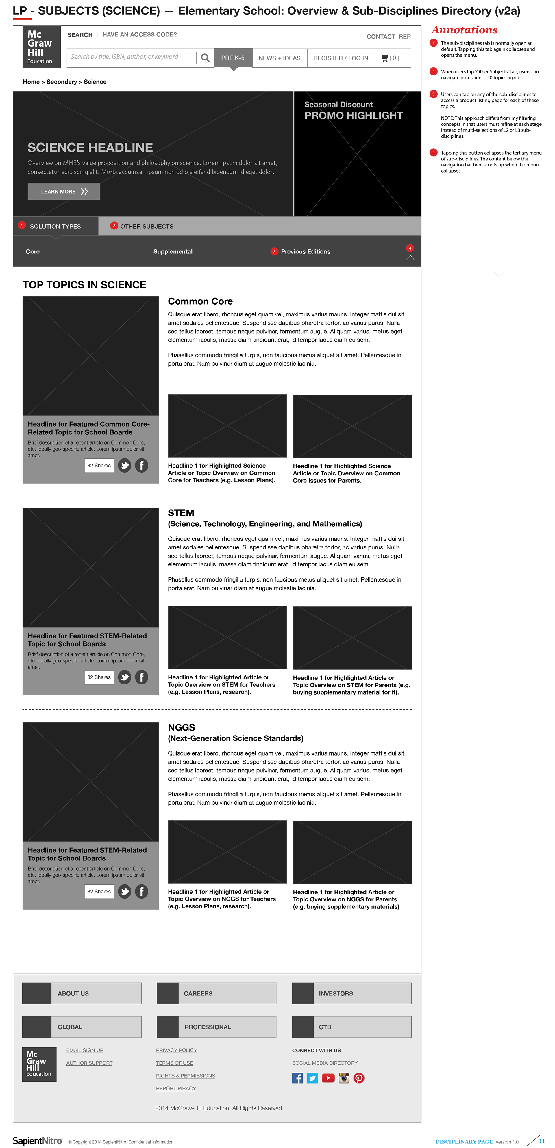PreK5 Science Topic with Sub-Disciplines drill-down and Articles (v2)