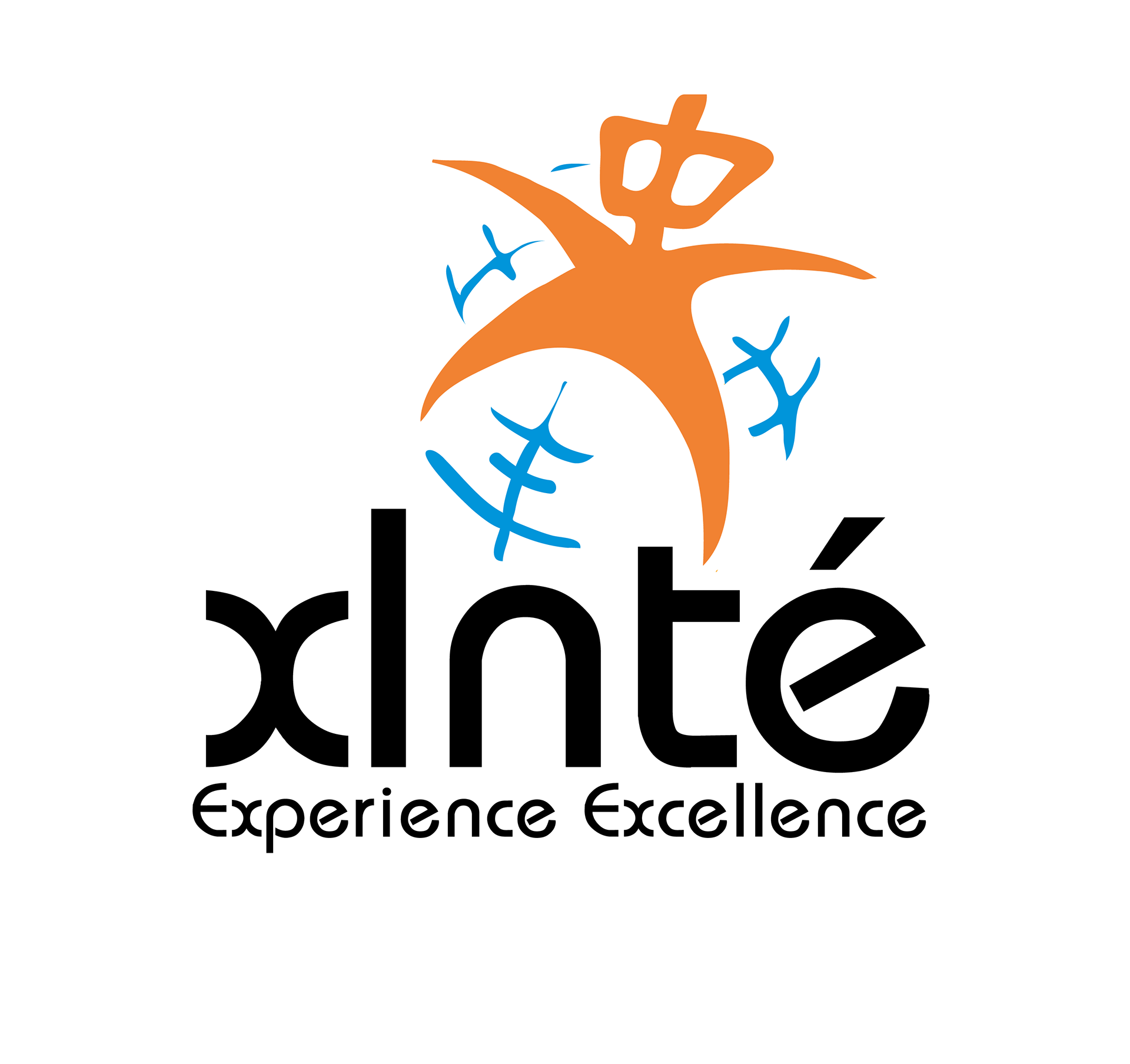 Represented above is my logo design for my client “XLNTÉ”, a new company based in Shanghai that helps international company source products in Asia for cost-effective, quality savings through strategic partnerships with vendors. I created this tagline “experience excellence” to emphasize their brand position as an experienced, excellent consulting resource and to invite their existing and potential clients to experience this excellence. The logo mark forms the shape of an “x” and the body of a Chinese person with the Chinese character “zhong” for its head. Zhong means center or middle which is a reference to China as the “central country”. Chinese call China the “central country” (zhong guo) because they believe that they are the center of the world and that commerce begins in Asia. My logo alludes to the idea that China is once again at the center of the world commerce with XLNTé mapping China at the center of commerce today through their commerce consulting solutions. The “x” of this Chinese-looking mark also refers to the “x” mark on a map, the globe. The three blue lines in the globe form the character signifying prosperity.