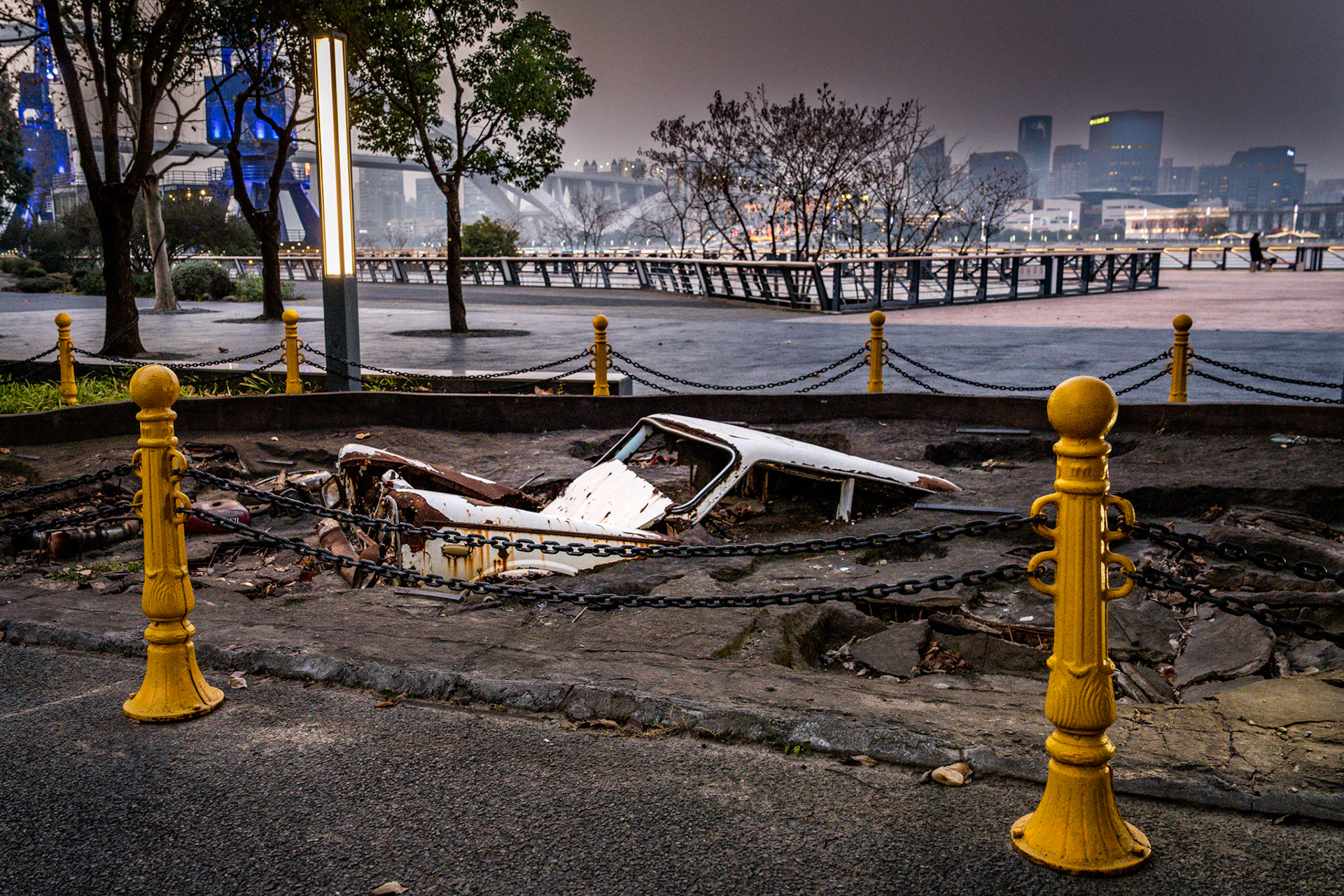 Immersed Dreams, by Yang Yan. “What objects have an emotional effect on us and why? What makes our connection with some objects emotional?“The project reconstituted an archaeological site. These excavated obiects are symbols composing a history of production in and around the city of Shanghai. The relics, once buried in our city's past, presents many generations of progress of the people of Shanghai and their creation of better city life. They are the source of feeling our deep emotional connections with past and future.”