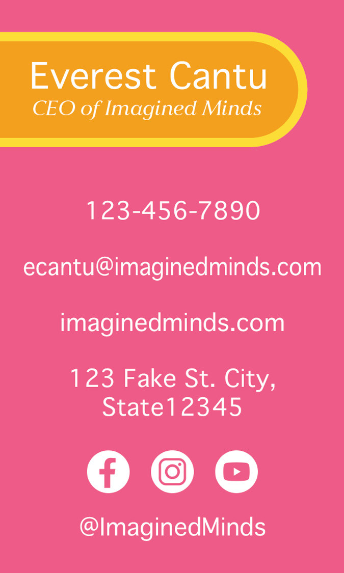 Business Card Back