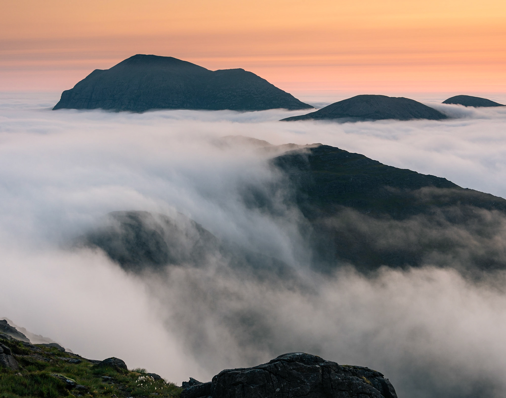 Sunrise above the clouds