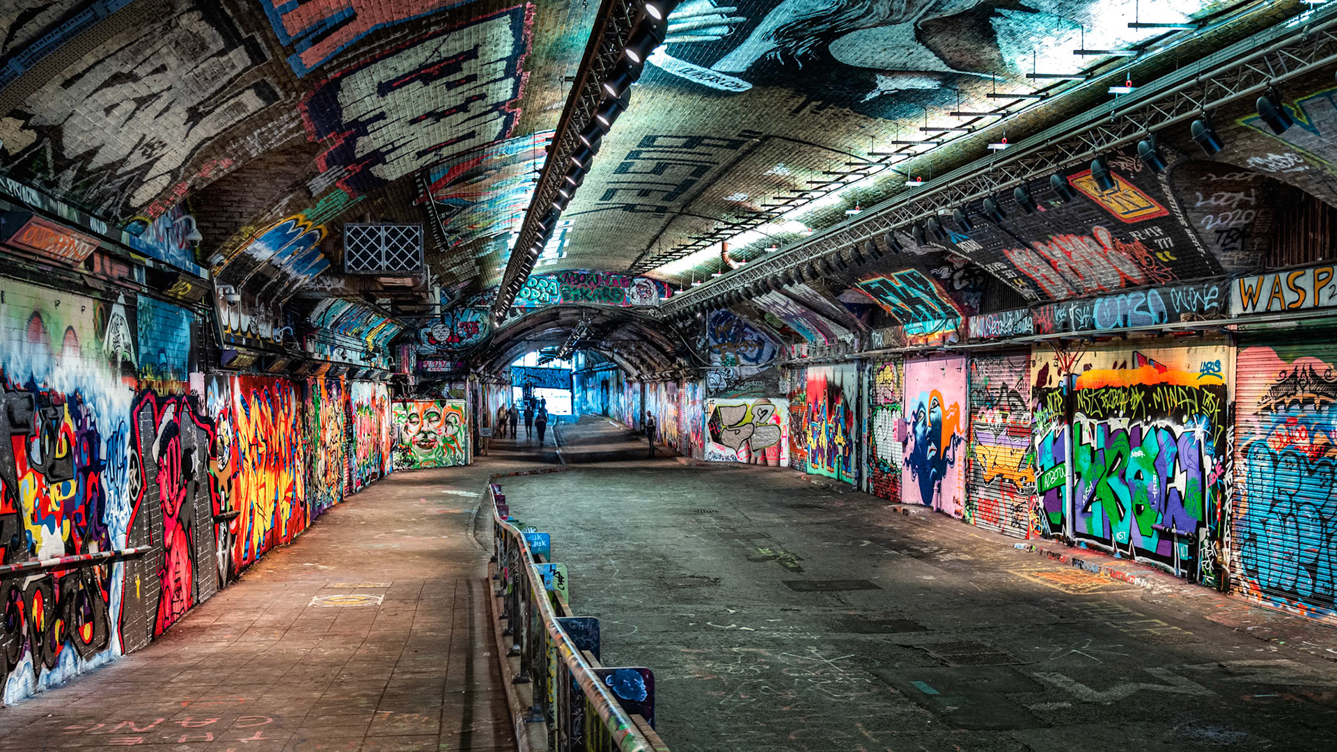 Graffiti in Leake Street, London