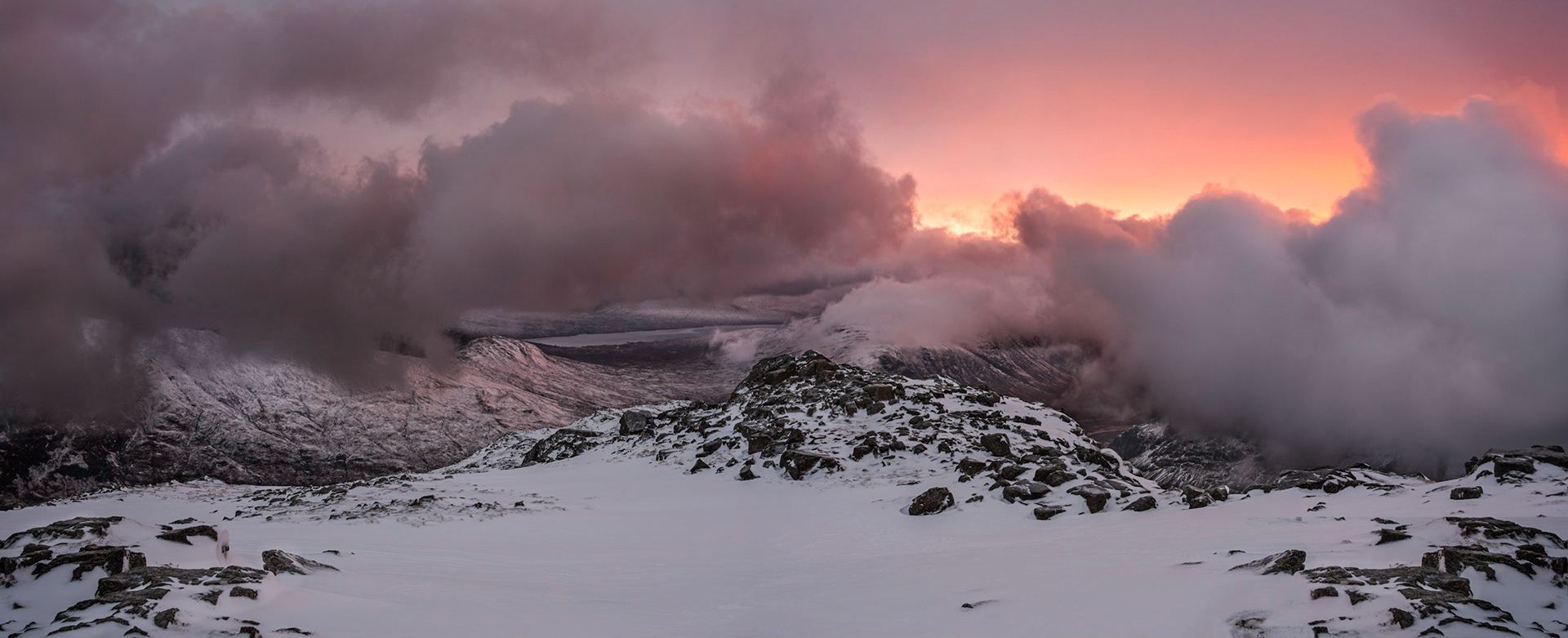 Winter sunrise in Glencoe