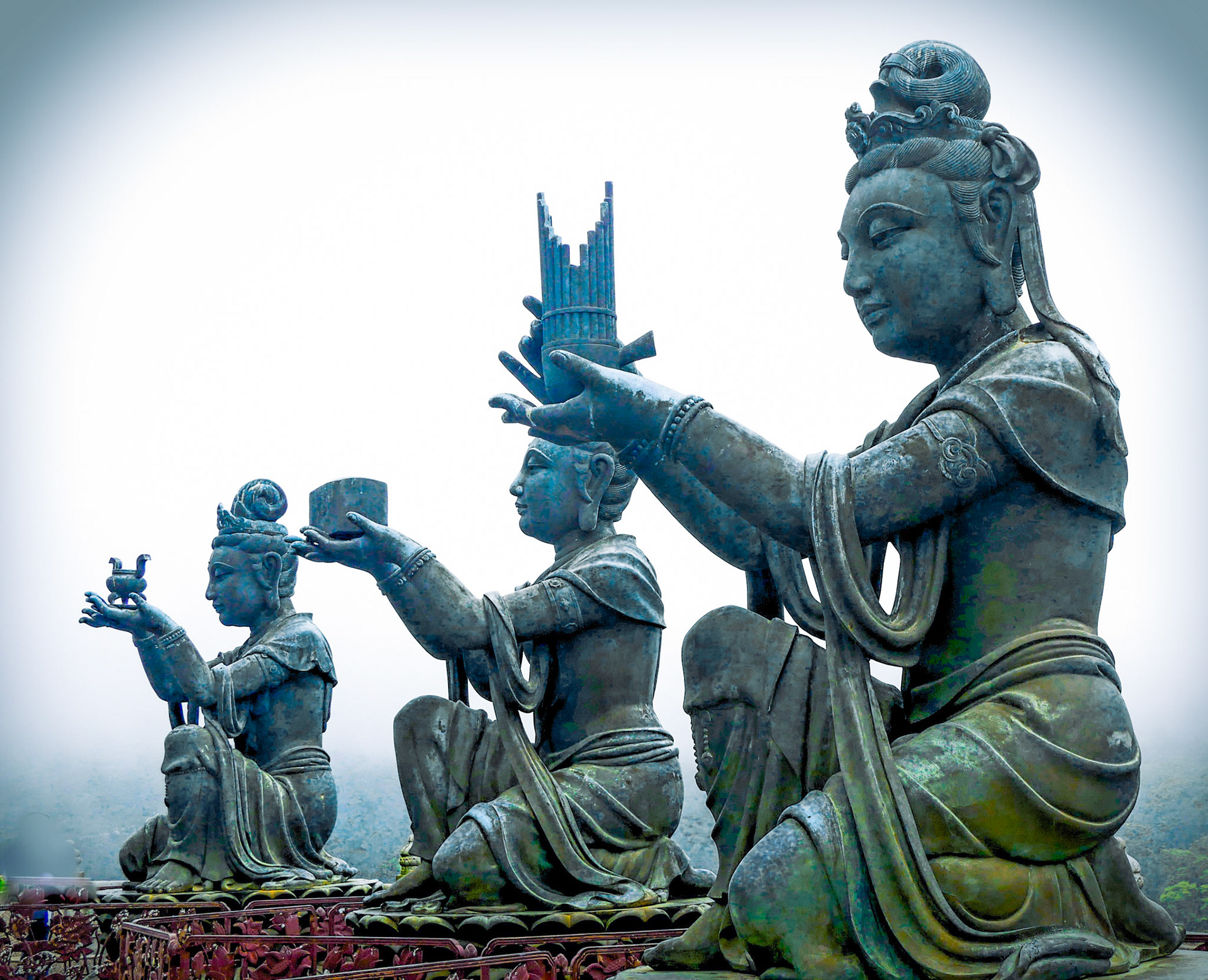 Nom Ping Buddha statues Lantau Island