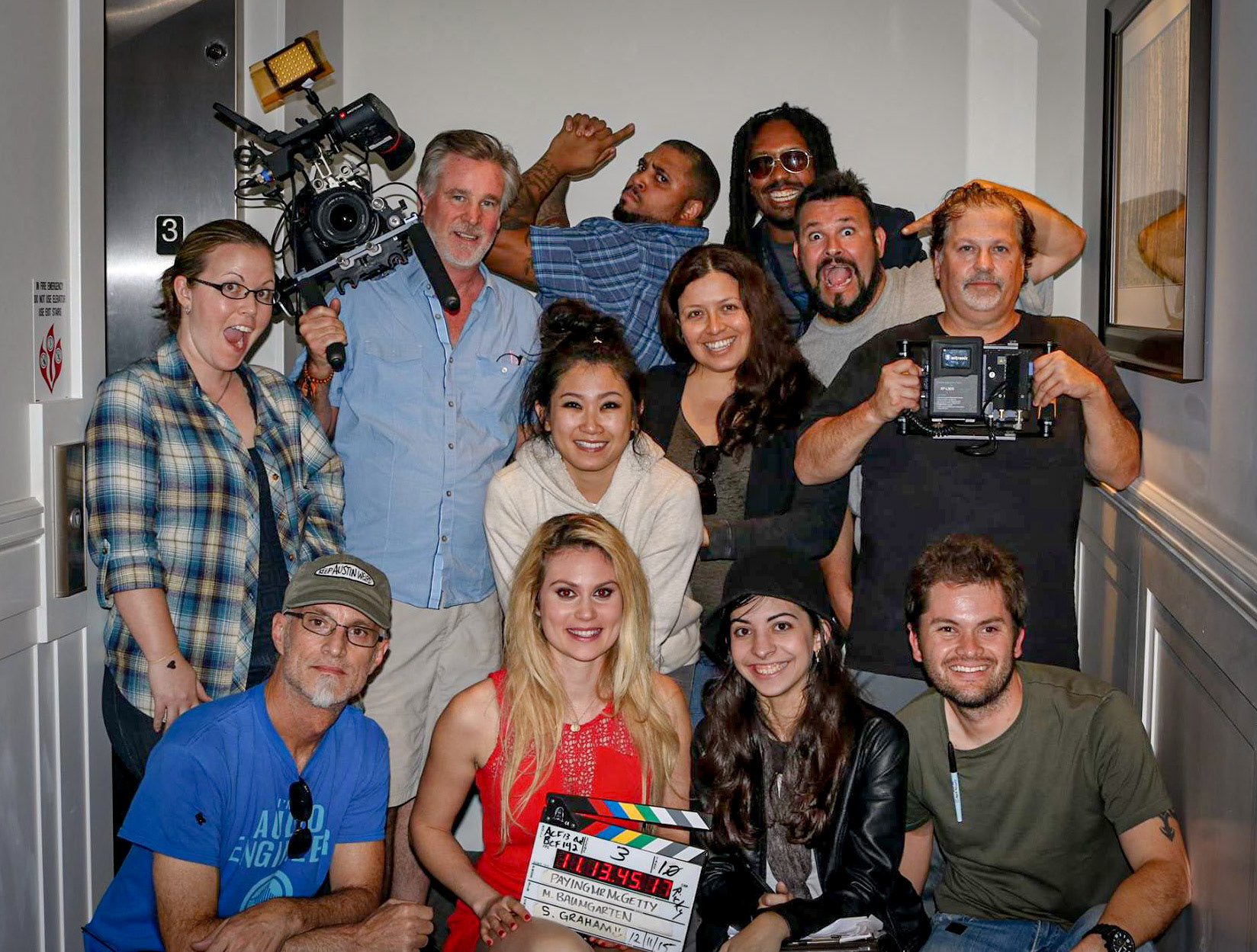 Cast and crew final day of shoot in St. Pete
