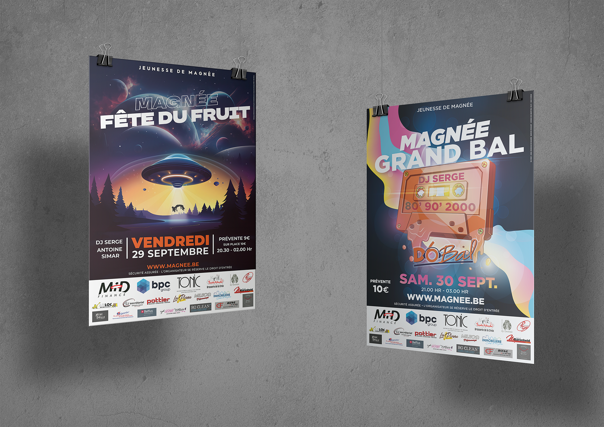 Affiches A1 vendredi et samedi