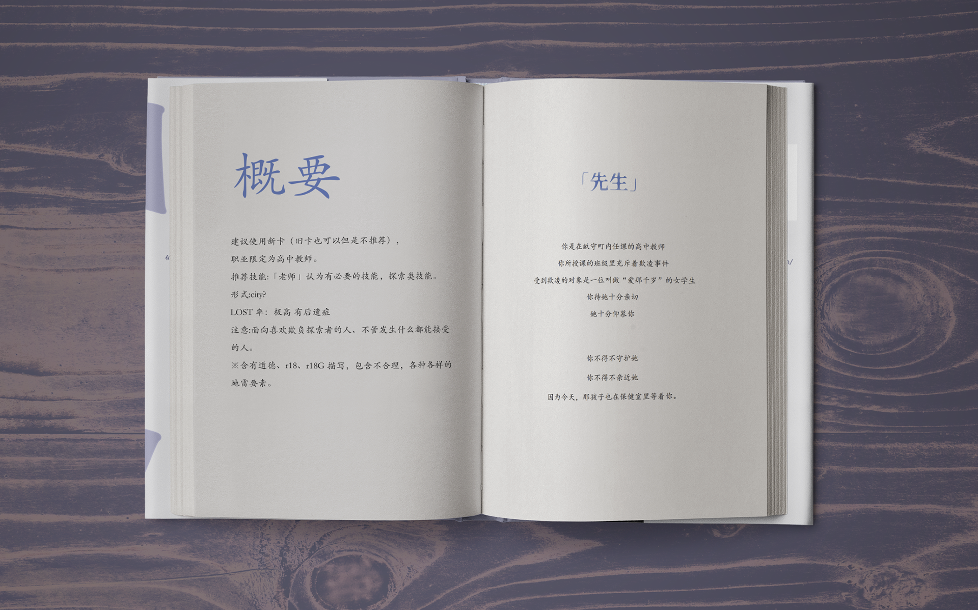 Book Cover Design: Chinese ver. opened