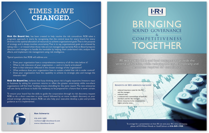 Independent Review interior advertisements