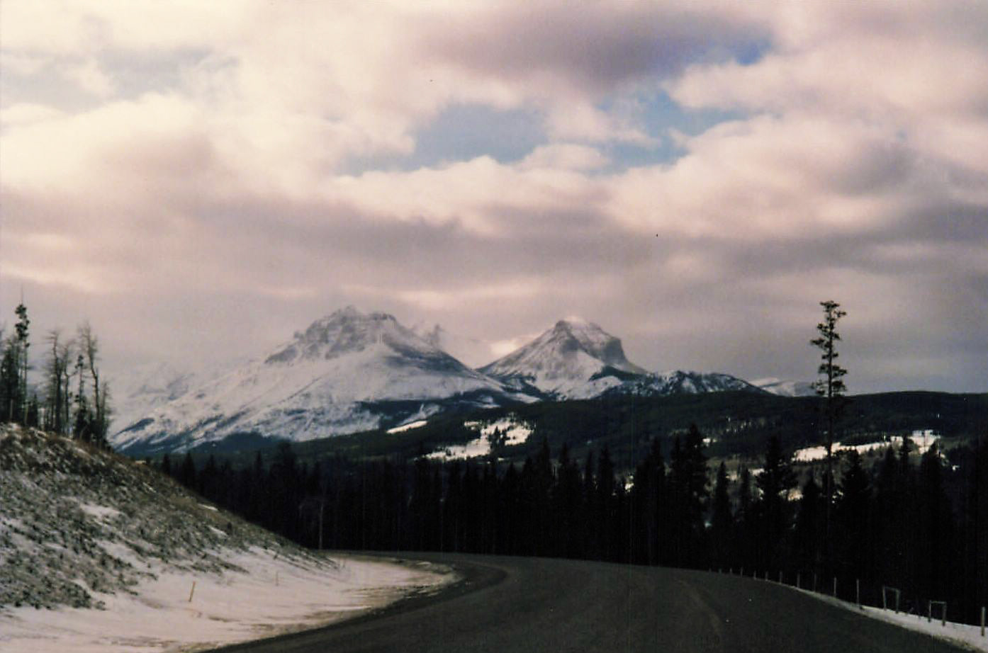 ロッキー山脈に向かって