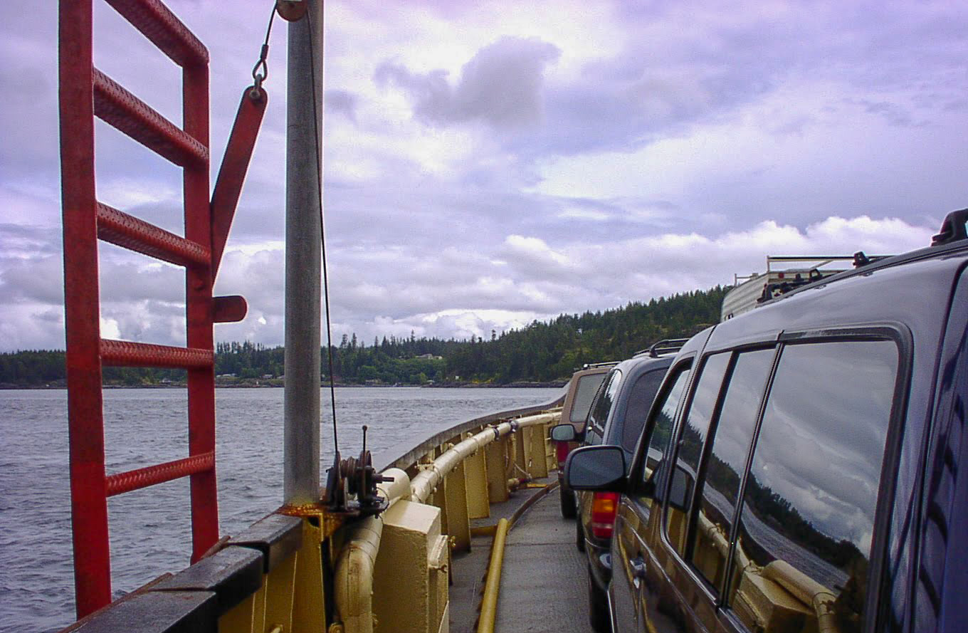 quadra island クアドラ島へのフェリー