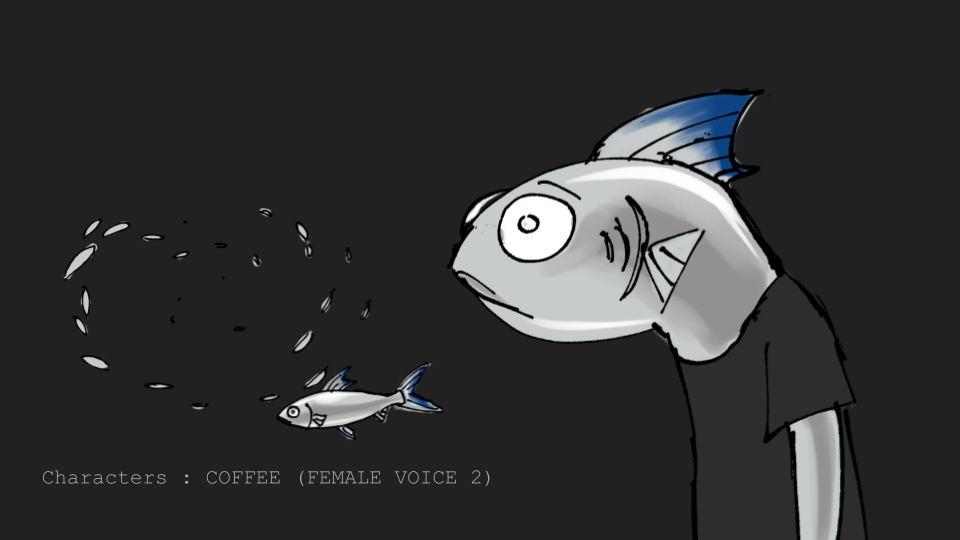 FISHEYES' character: Coffee
