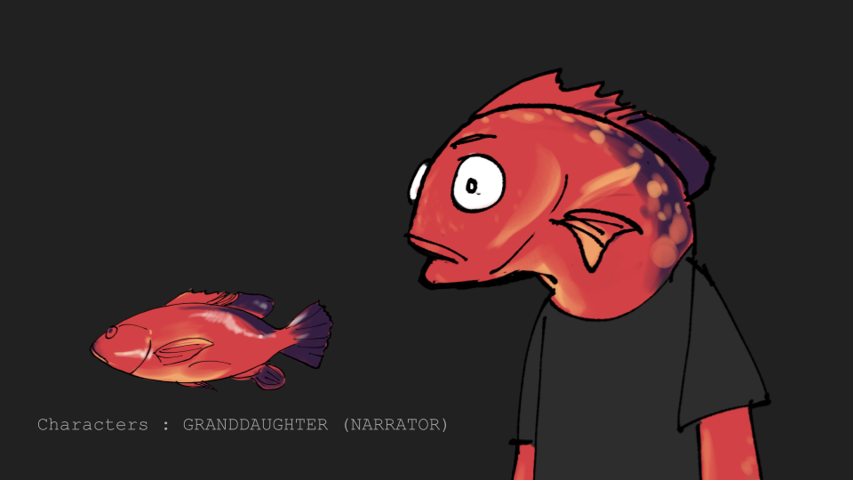 FISHEYES' character: Granddaughter