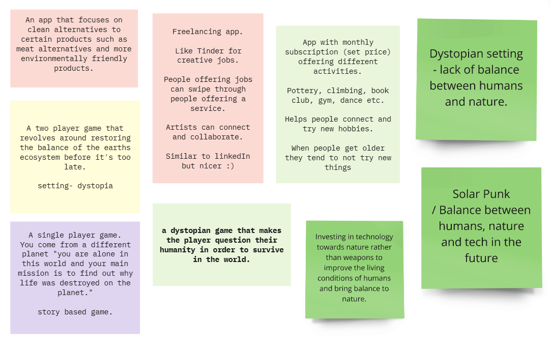 Final 9 Ideas