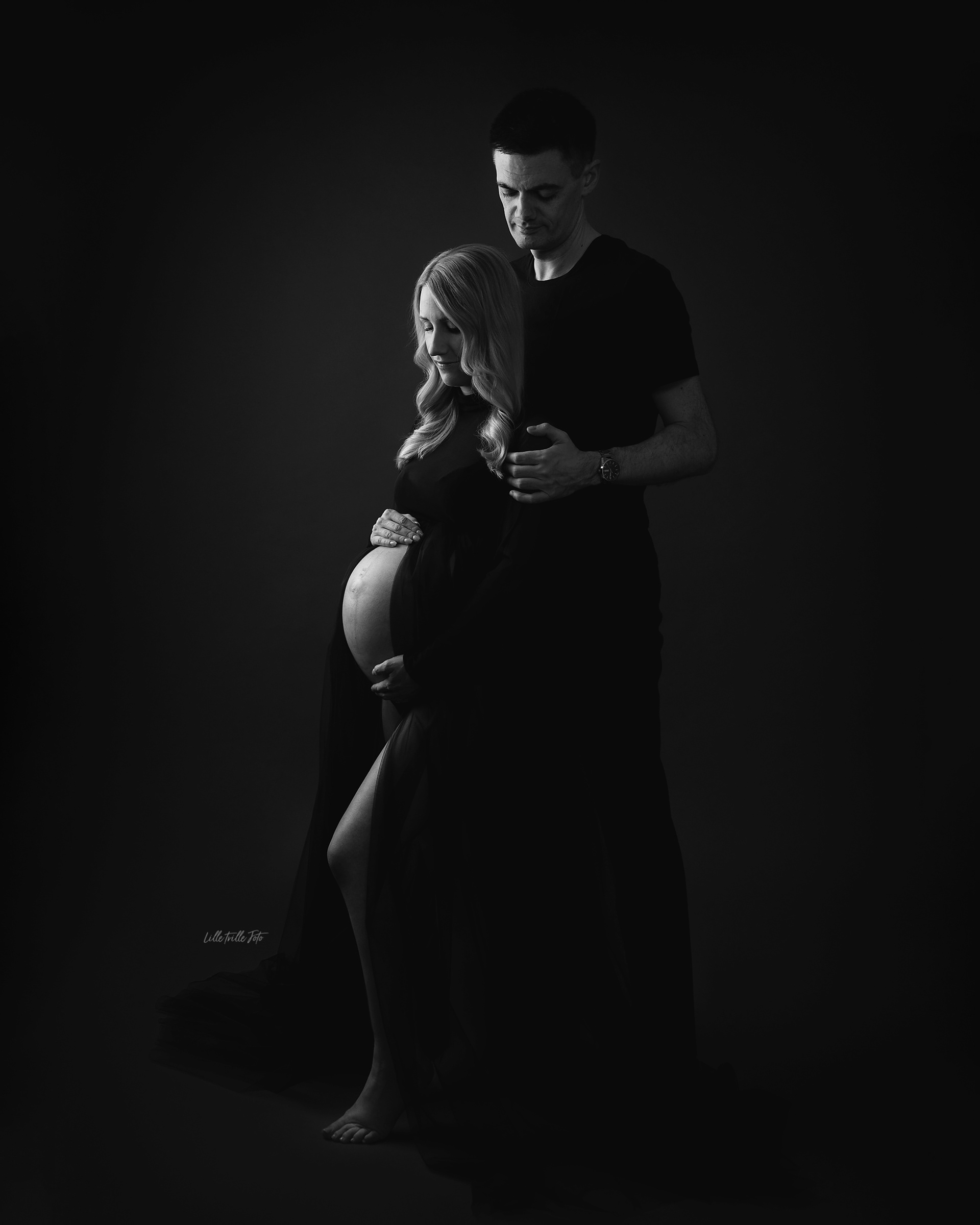 Familiefotografering, gravidfotografering med partner Tromsø