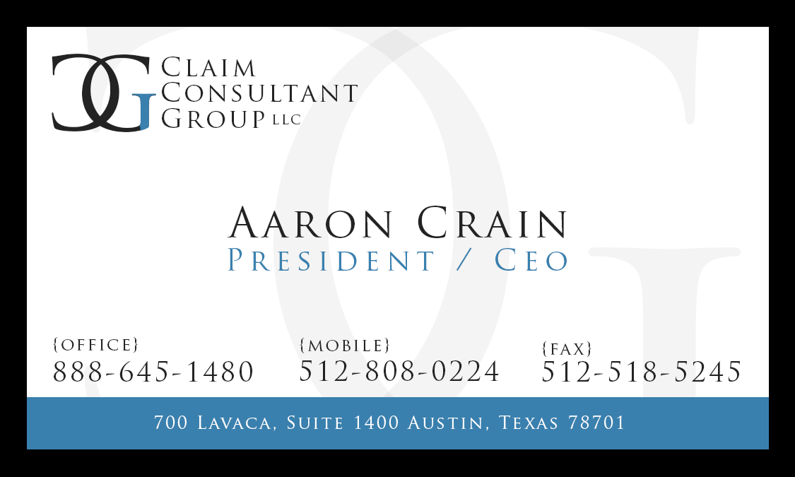 Business Card Front w/ bleed