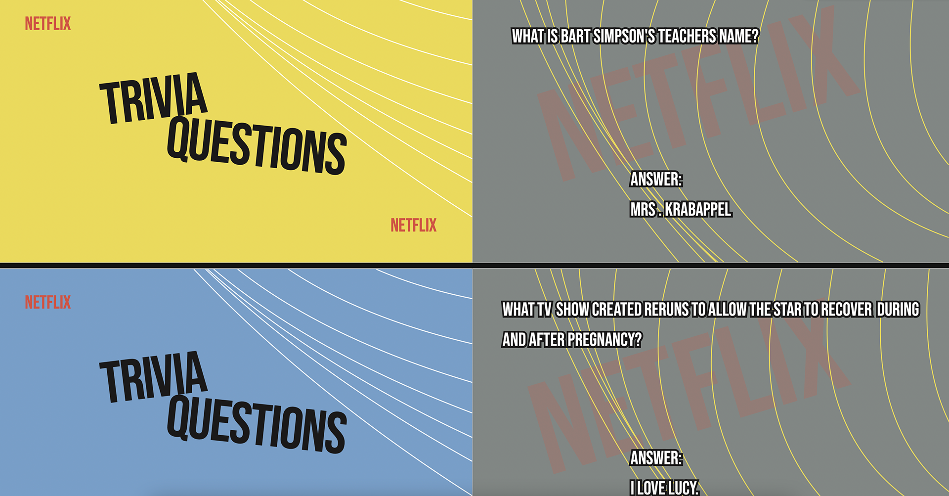 Trivia Questions design for board game
