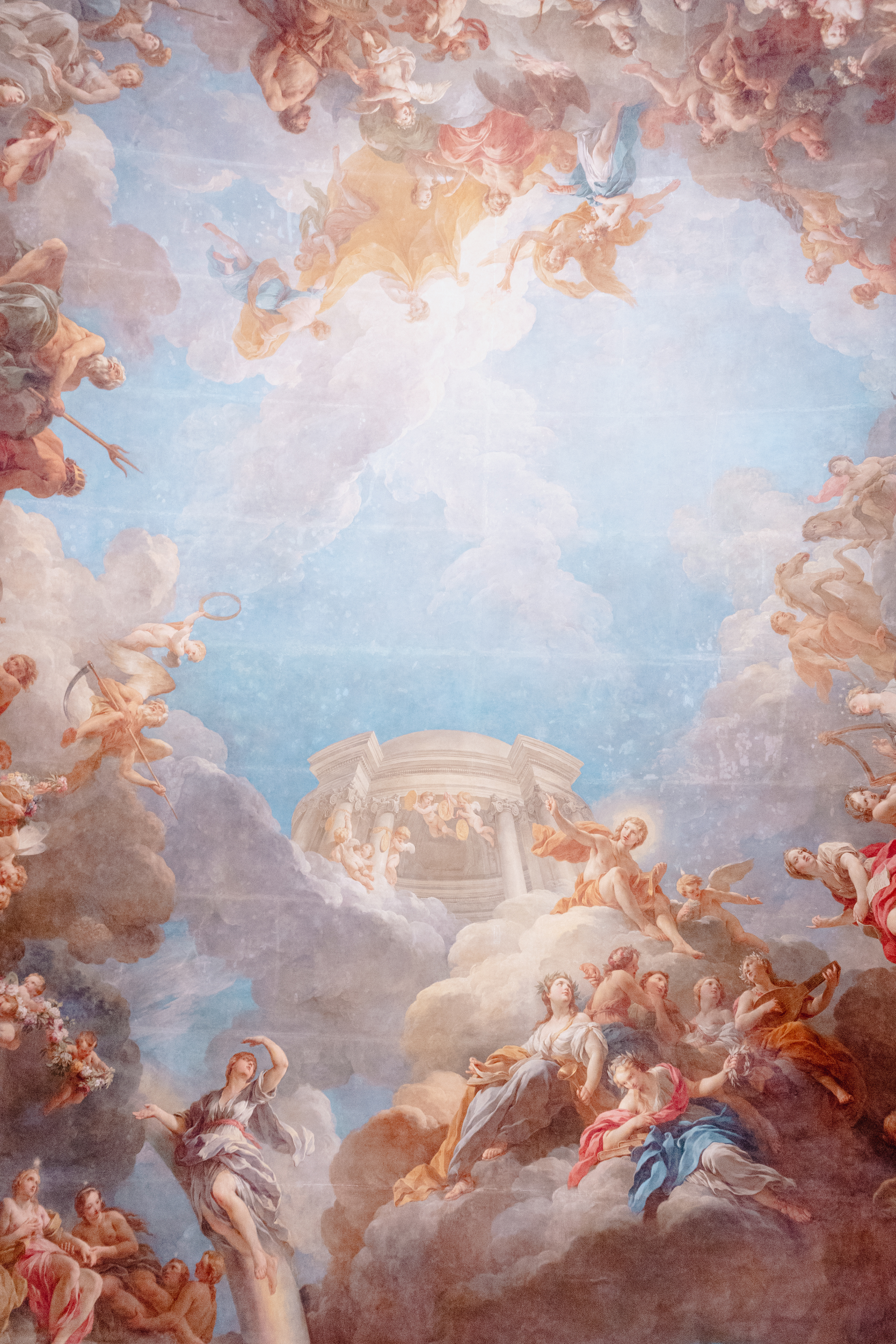 Ceiling in Palace of Versailles, Versailles, France, 2023.