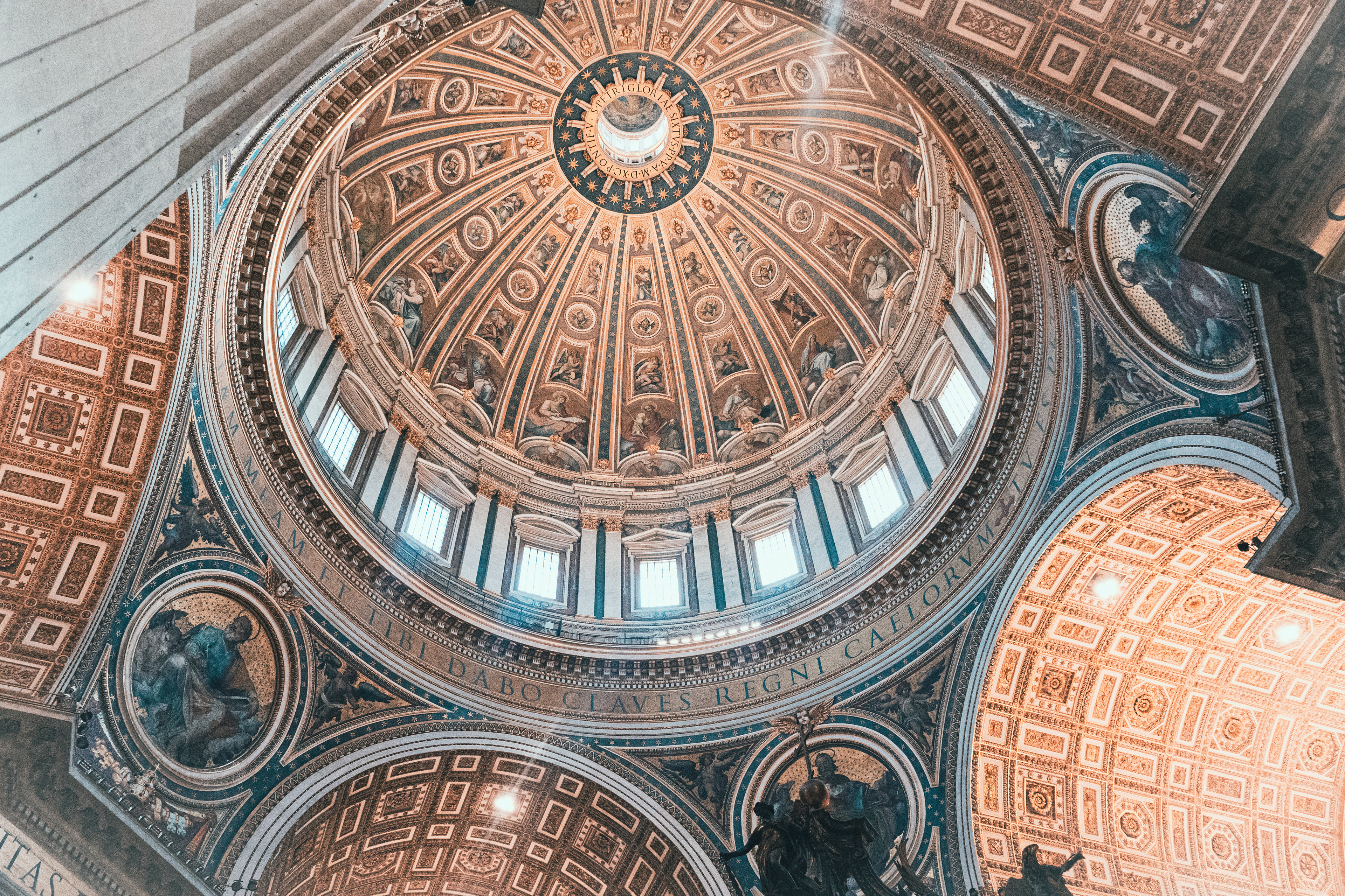 Ceiling in Vatican City, 2023.