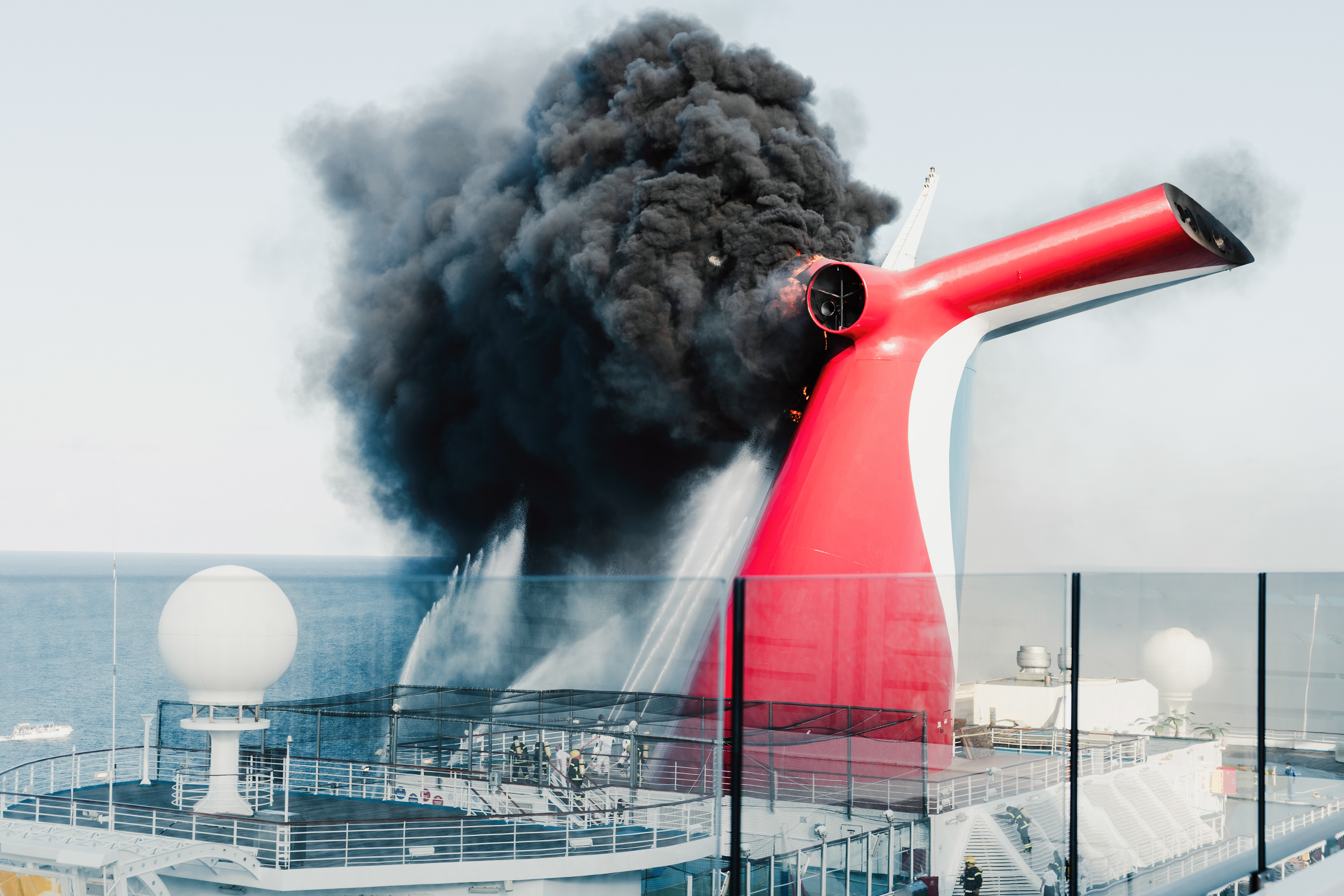 Carnival Freedom on Fire, 2022.